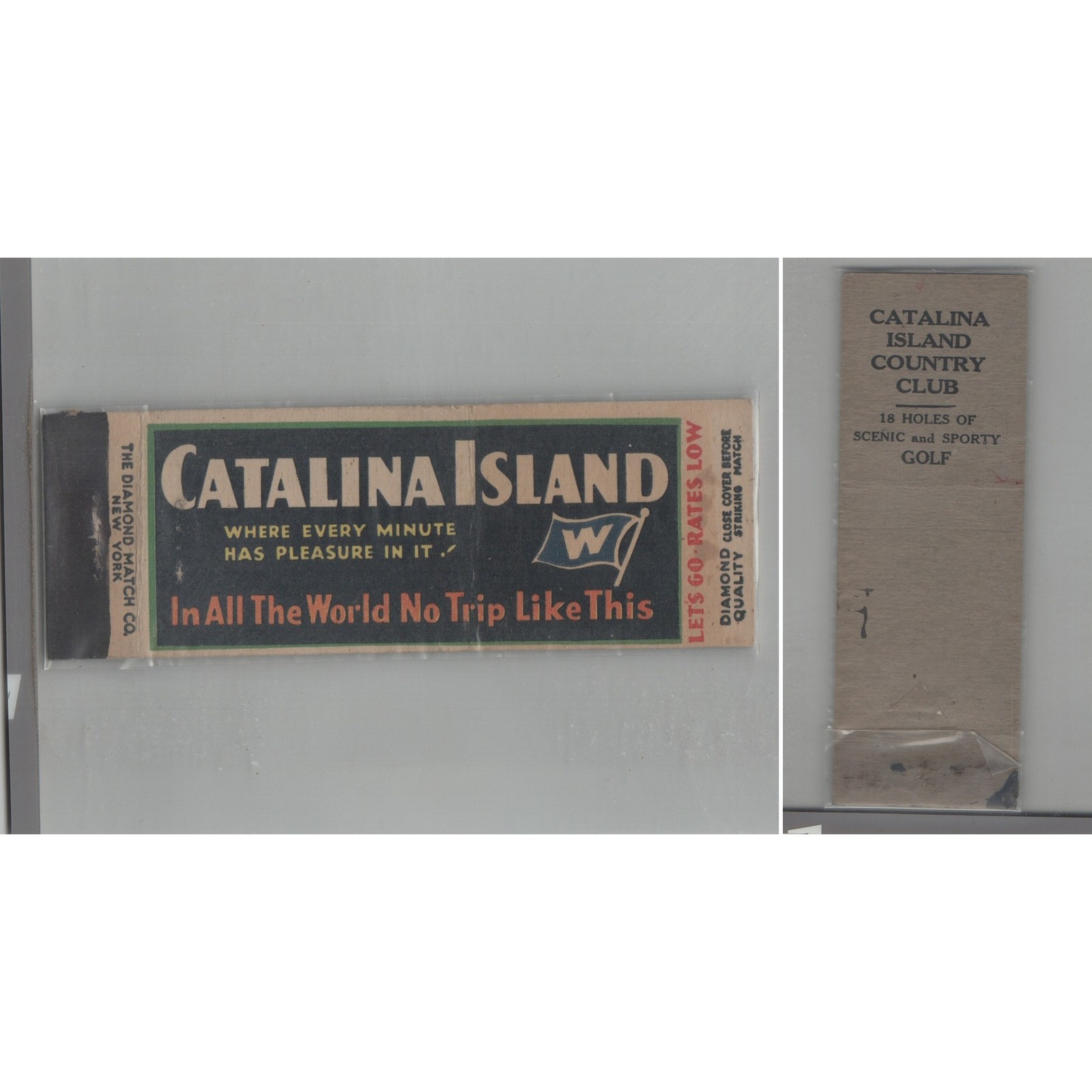 Matchbook Cover Catalina Island Catalina Island CA