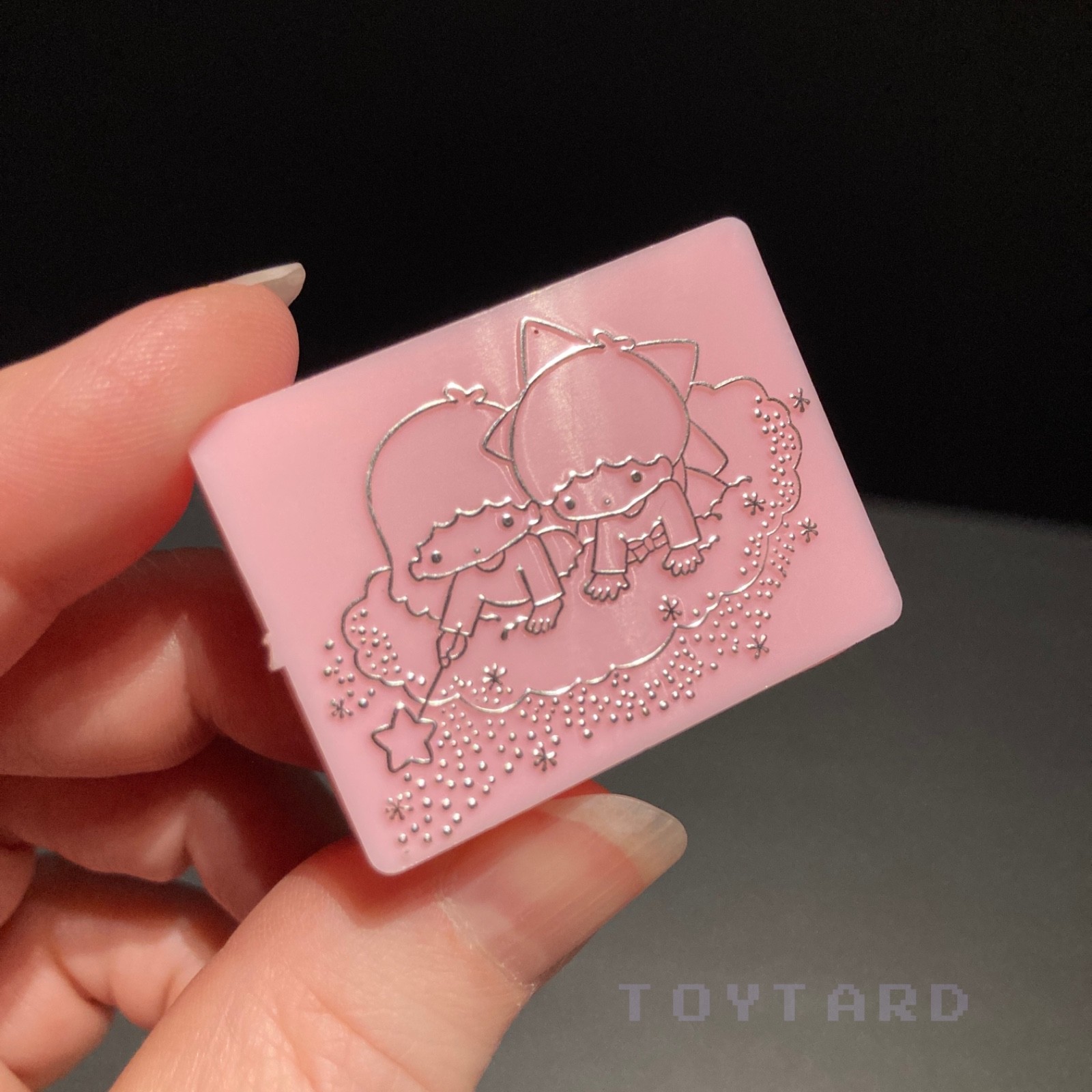 VTG 1976 Sanrio Little Twin Stars Mini Pocket Pill Trinket Box Doll ReMent Showa