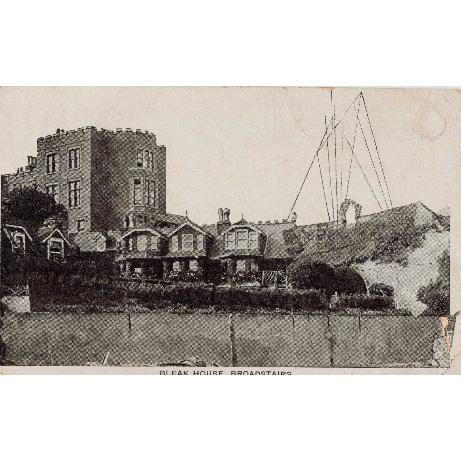 Vintage 1914 Bleak House Broadstairs Postcard Charles Dickens Star Series GD&D
