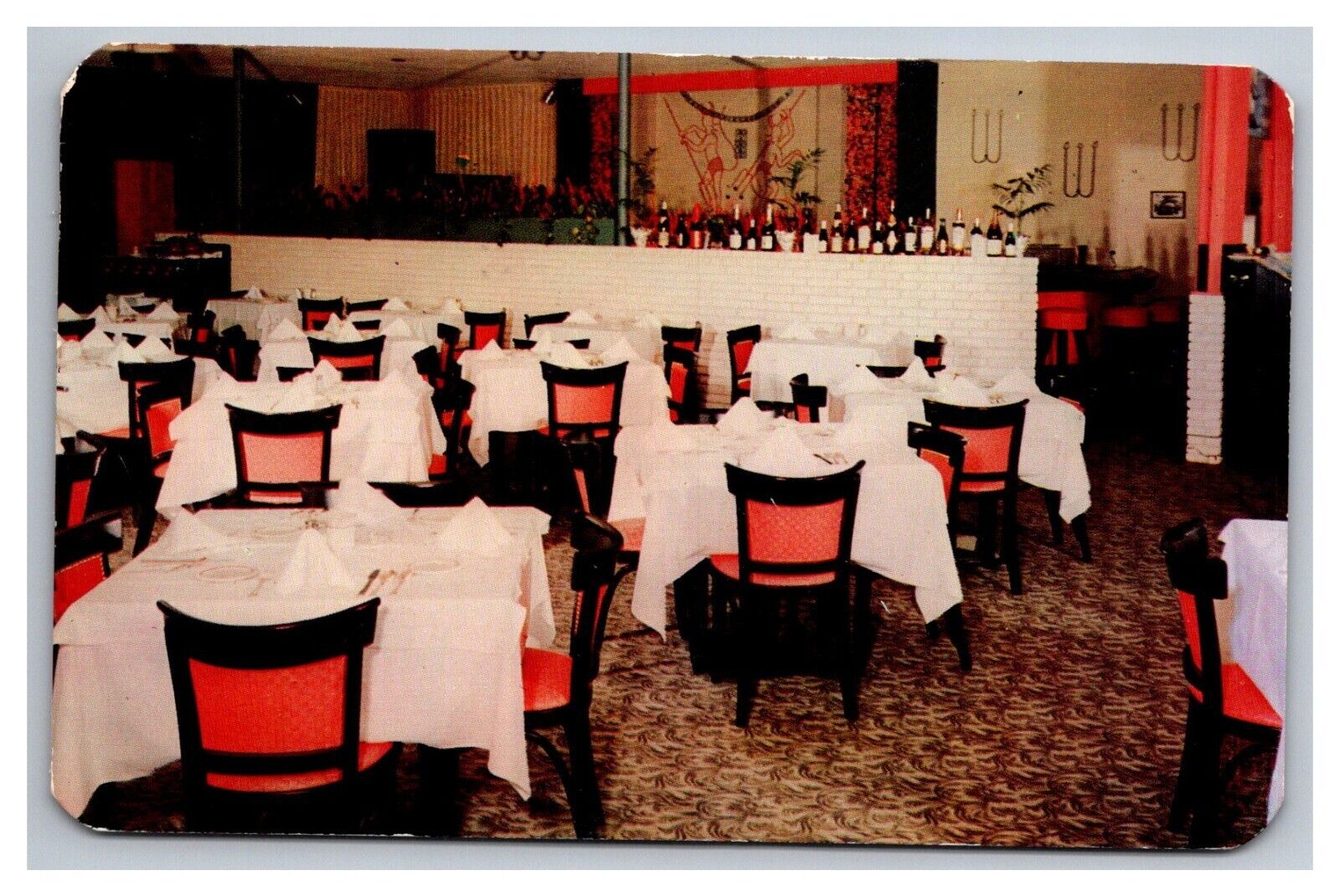Postcard Long Island New York Geide's Inn Dining Room