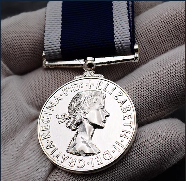 Queen Elizabeth II of UK Long Service Medal of the British Imperial Navy