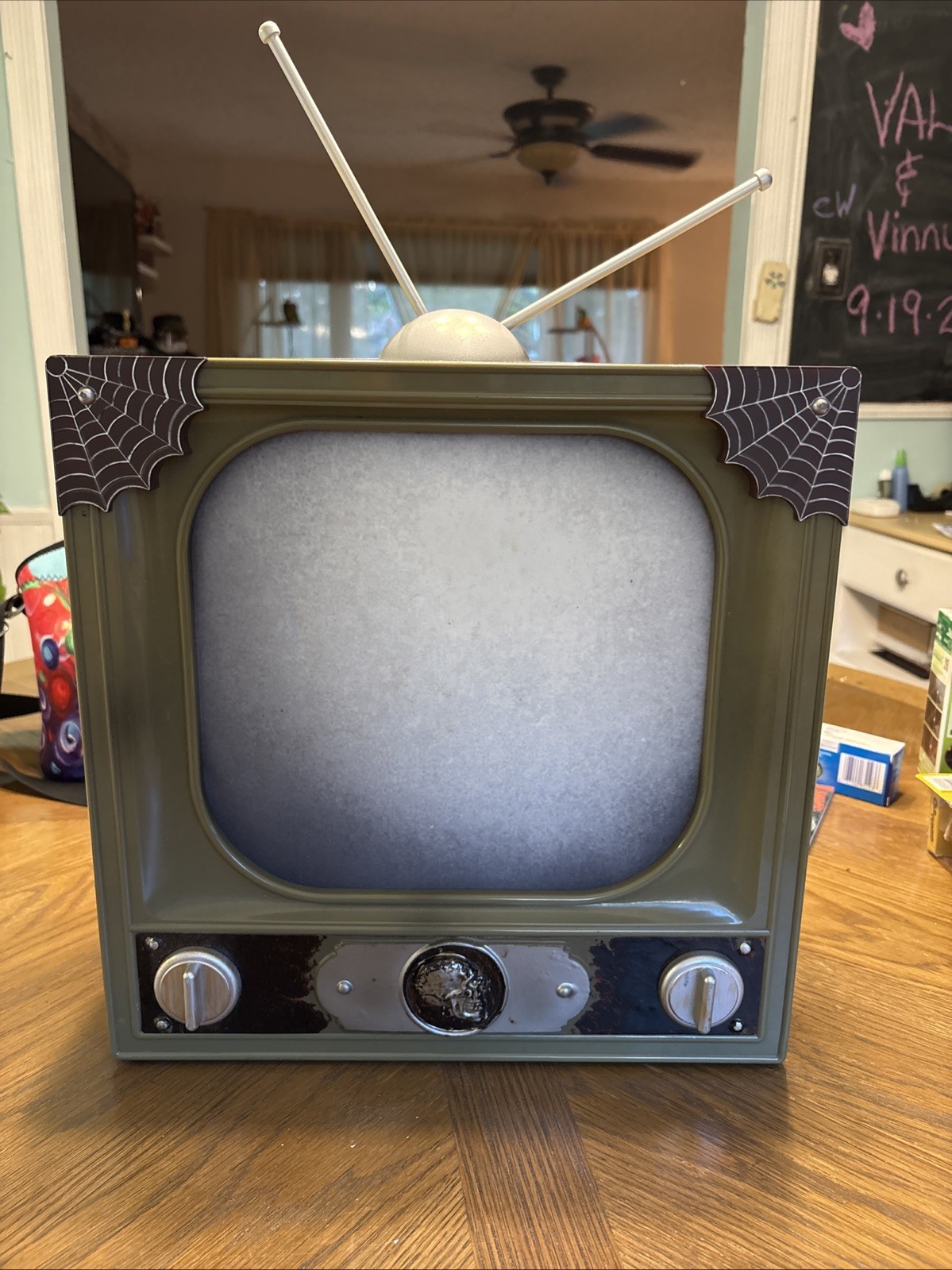 Spirit Haunted TV Terror Haunted Halloween Prop Decor Television Spooky READ LG