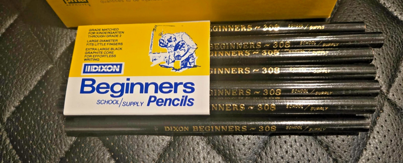 Full Box 72 6 Dozen  Dixon  #308 Beginners Pencils Thick Soft Graphite NEW NOS