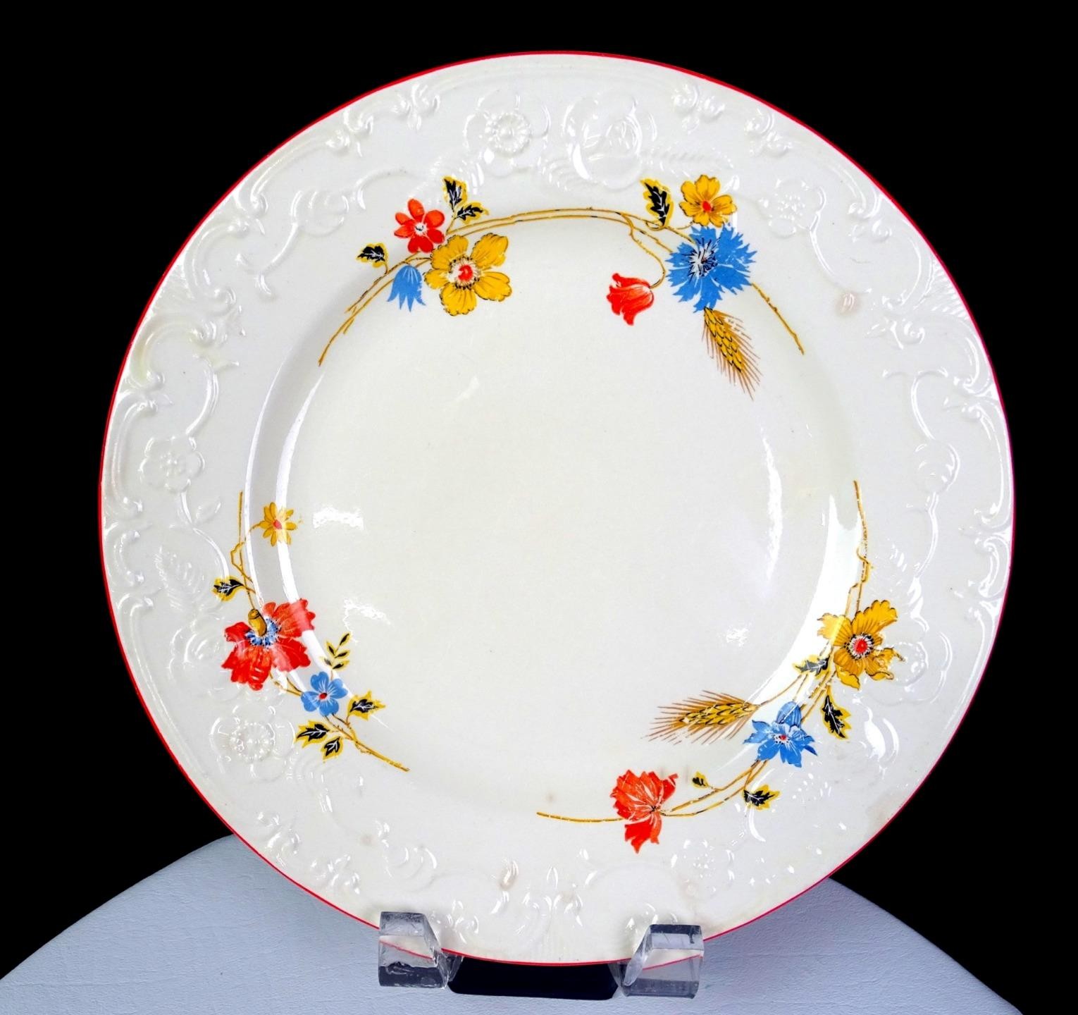 Homer Laughlin Oven Serve Porcelain Floral Vintage 10 1/8\