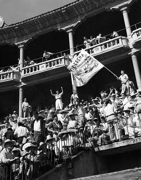 C1959 The bullfight arena in Pamplona Spain Photograph c1959 by Cl- Old Photo