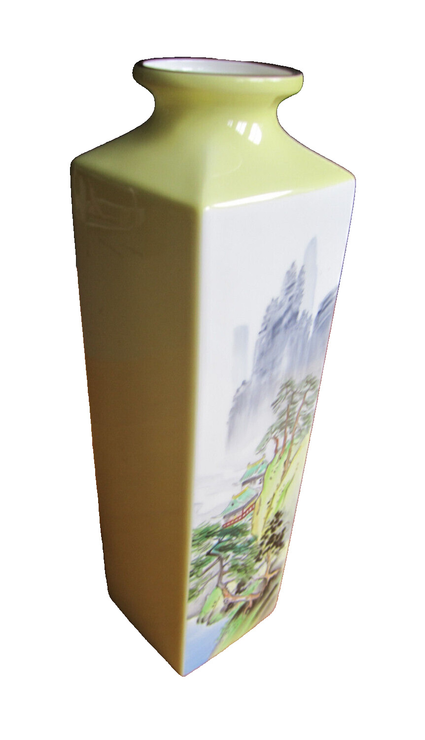Handpainted Noritake bone china vase - 9 1/2\
