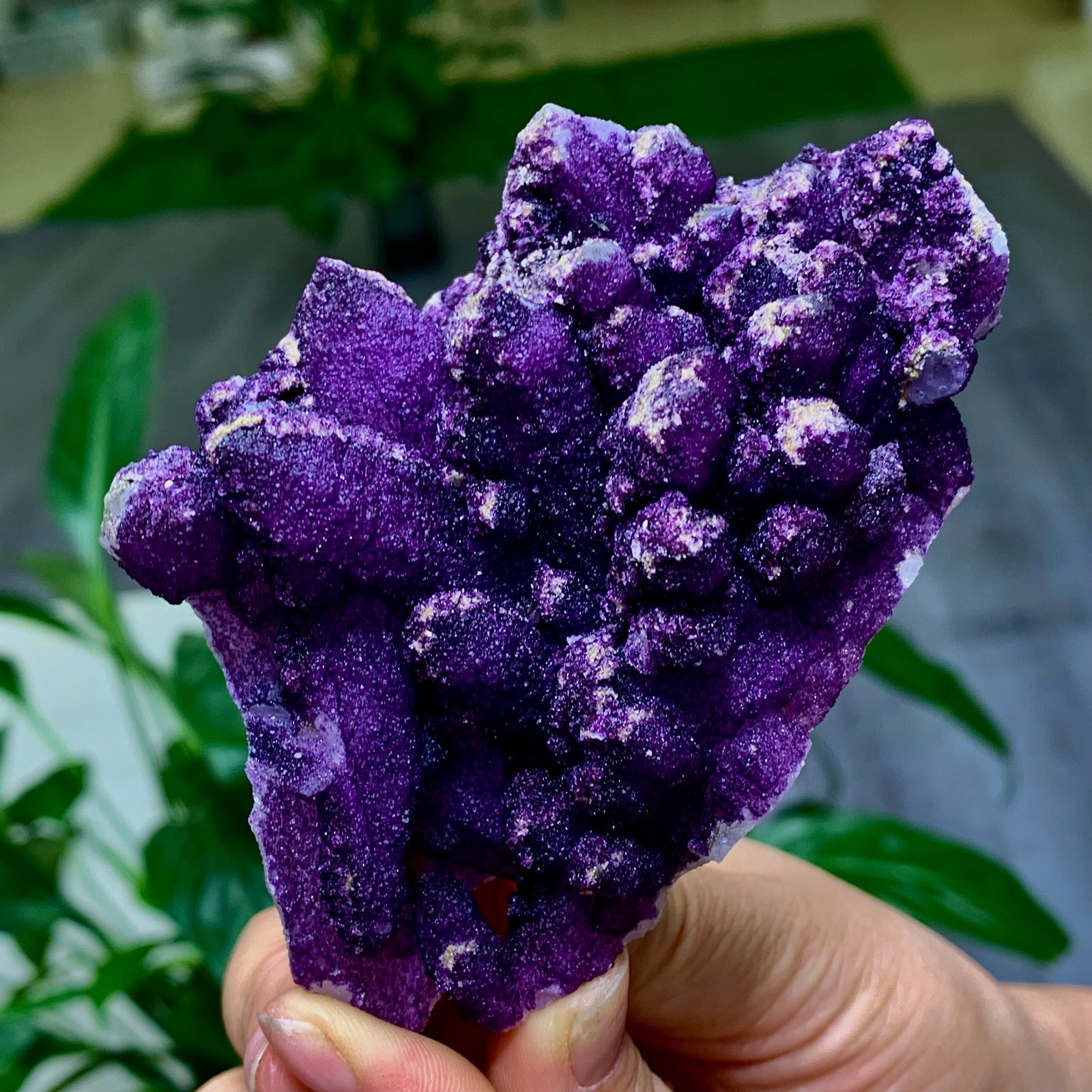 236G  Natural Inner Mongolia purple fluorite crystal calcite symbiotic mineral