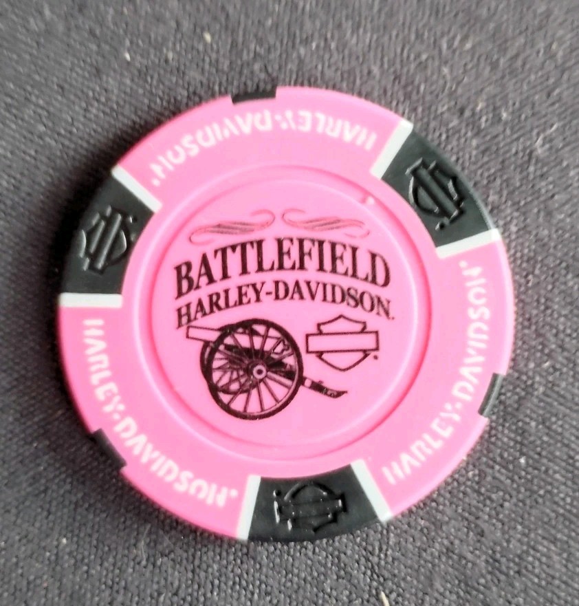 Harley Davidson Battlefield Harley Davidson Poker Chip Gettysburg Pennsylvania Harley Davidson Battlefield Harley Davidson Poker Chip Gettysburg Pennsylvania
