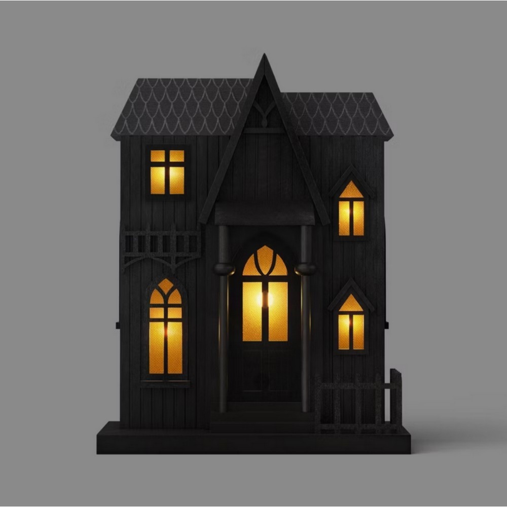 Small Wooden Halloween Haunted House 