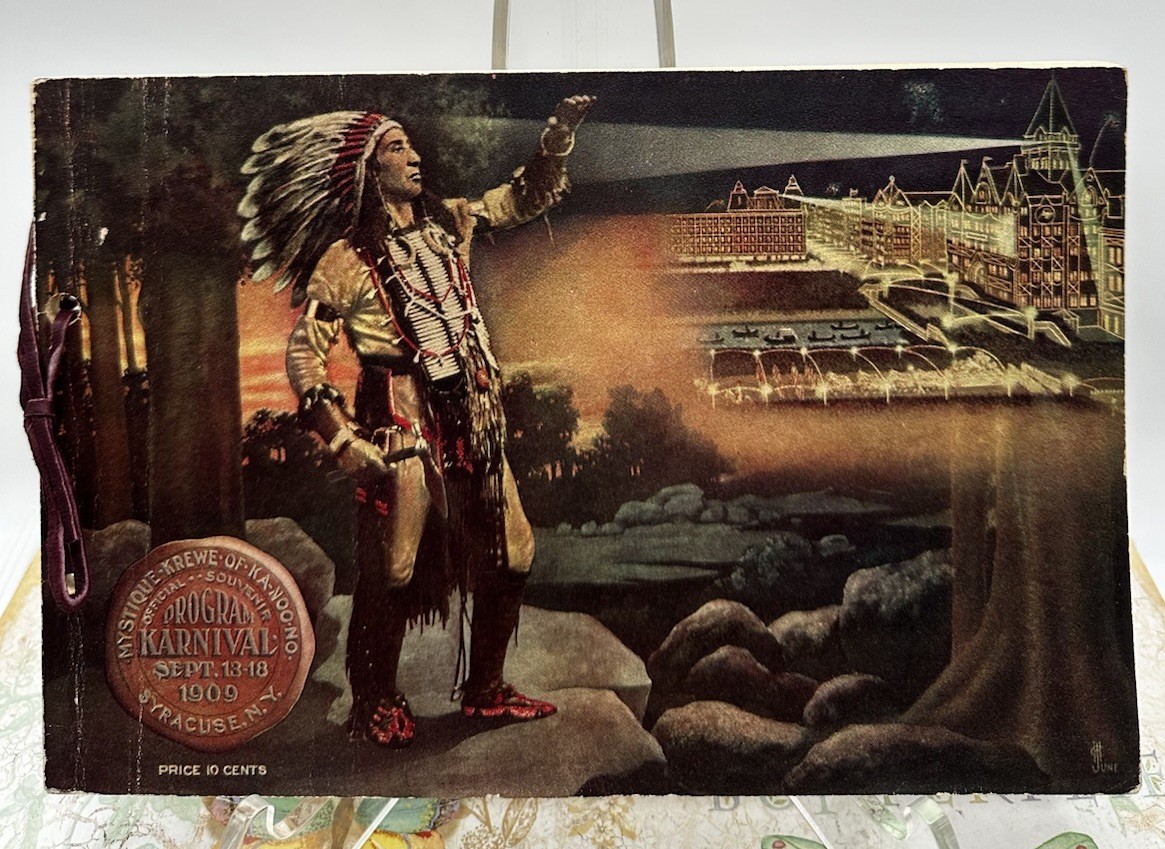 1909 Syracuse NY Ka-Noo-No Karnival Souvenir Program Antique Native Cover