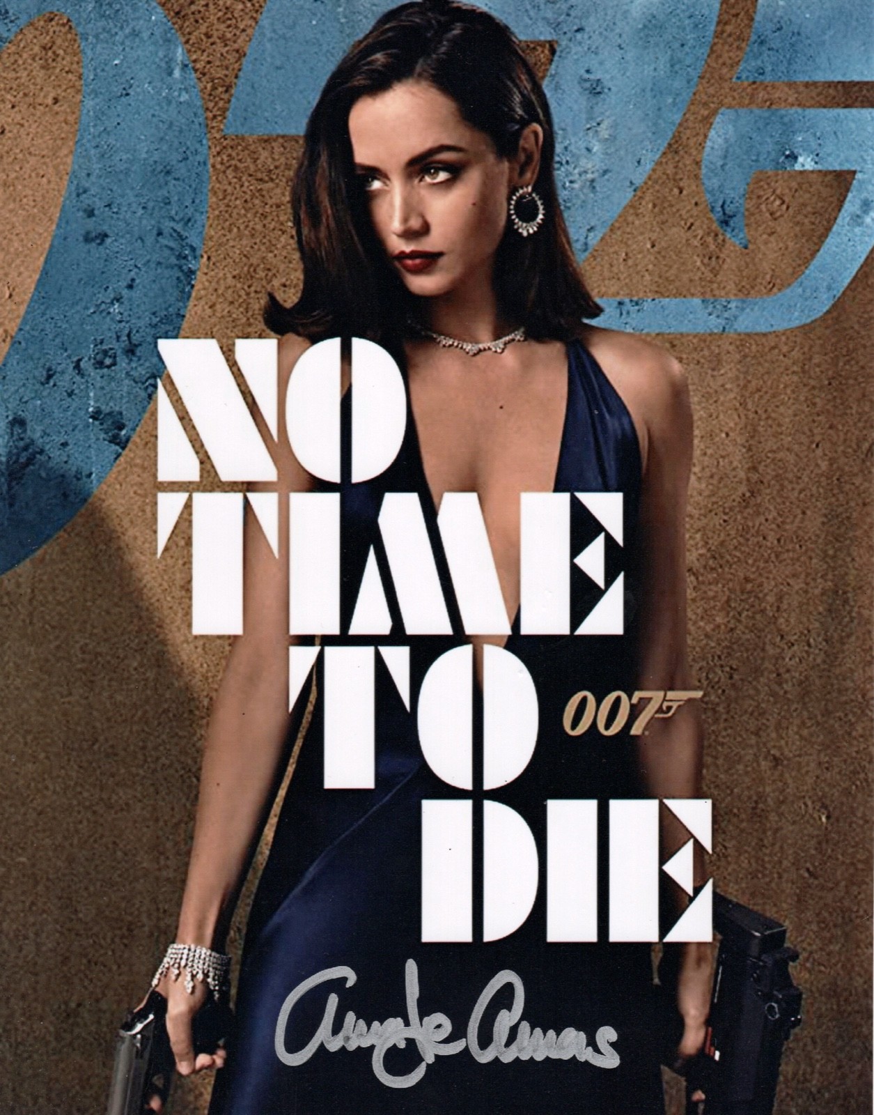 ANA DE ARMAS SIGNED 007 JAMES BOND NO TIME TO DIE AUTOGRAPH  PALOMA 10-8 C/W COA