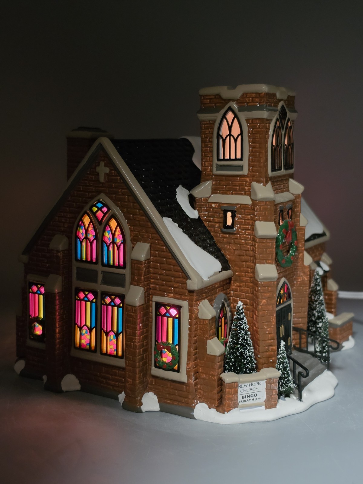 Vintage Dept 56 Original Snow Village New Hope Church 1997 Retired No Box Nice