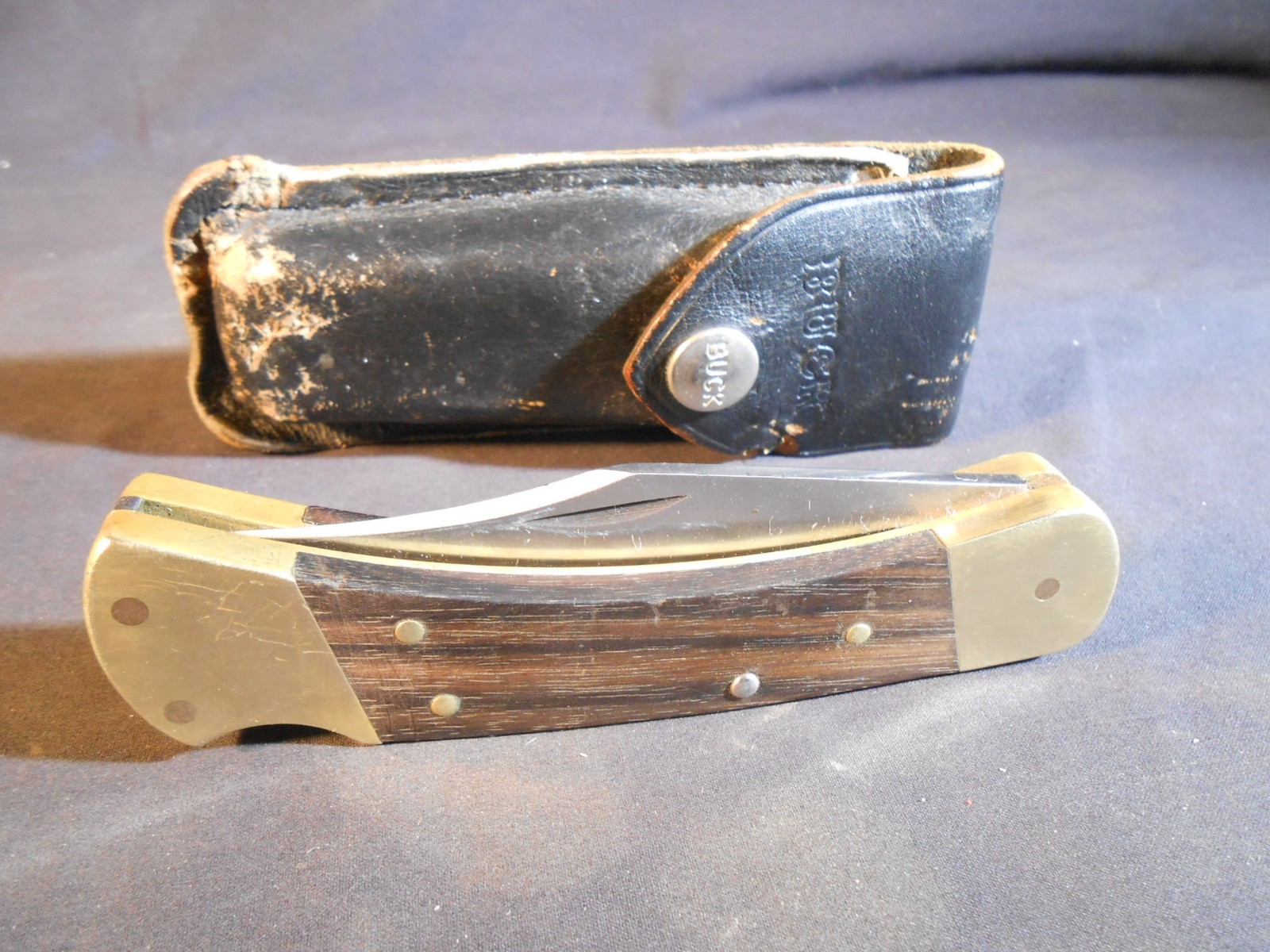 Vintage Buck 110 2 Dot  1974-1980  W/original Sheath.