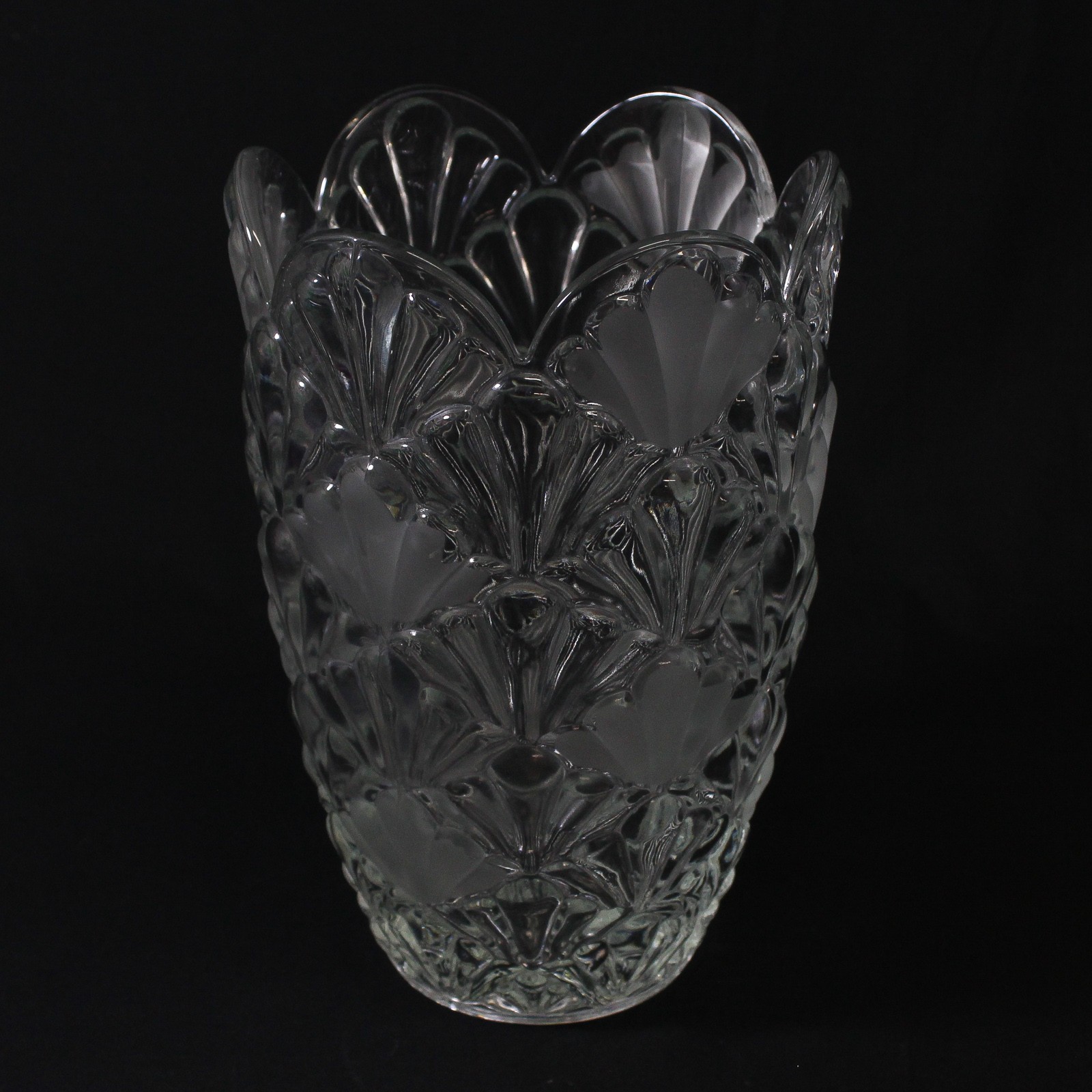 Bohemia Glass Mid 20th Century Czech Hand Cut Crystal Flower Vase 9 Bohemia Glass Mid 20th Century Czech Hand Cut Crystal Flower Vase 9