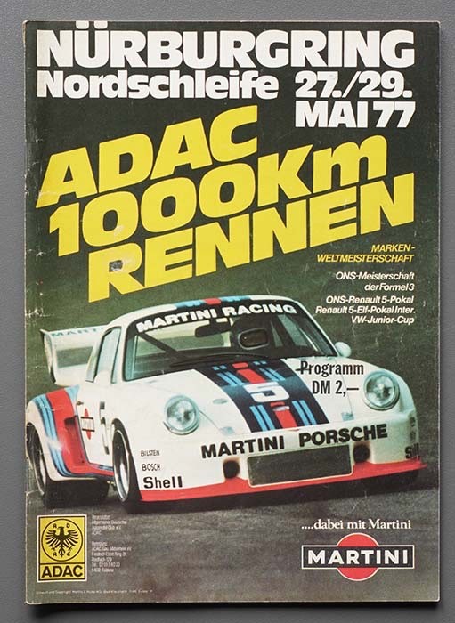 Race program ADAC 1000 km race Nürburgring 1977