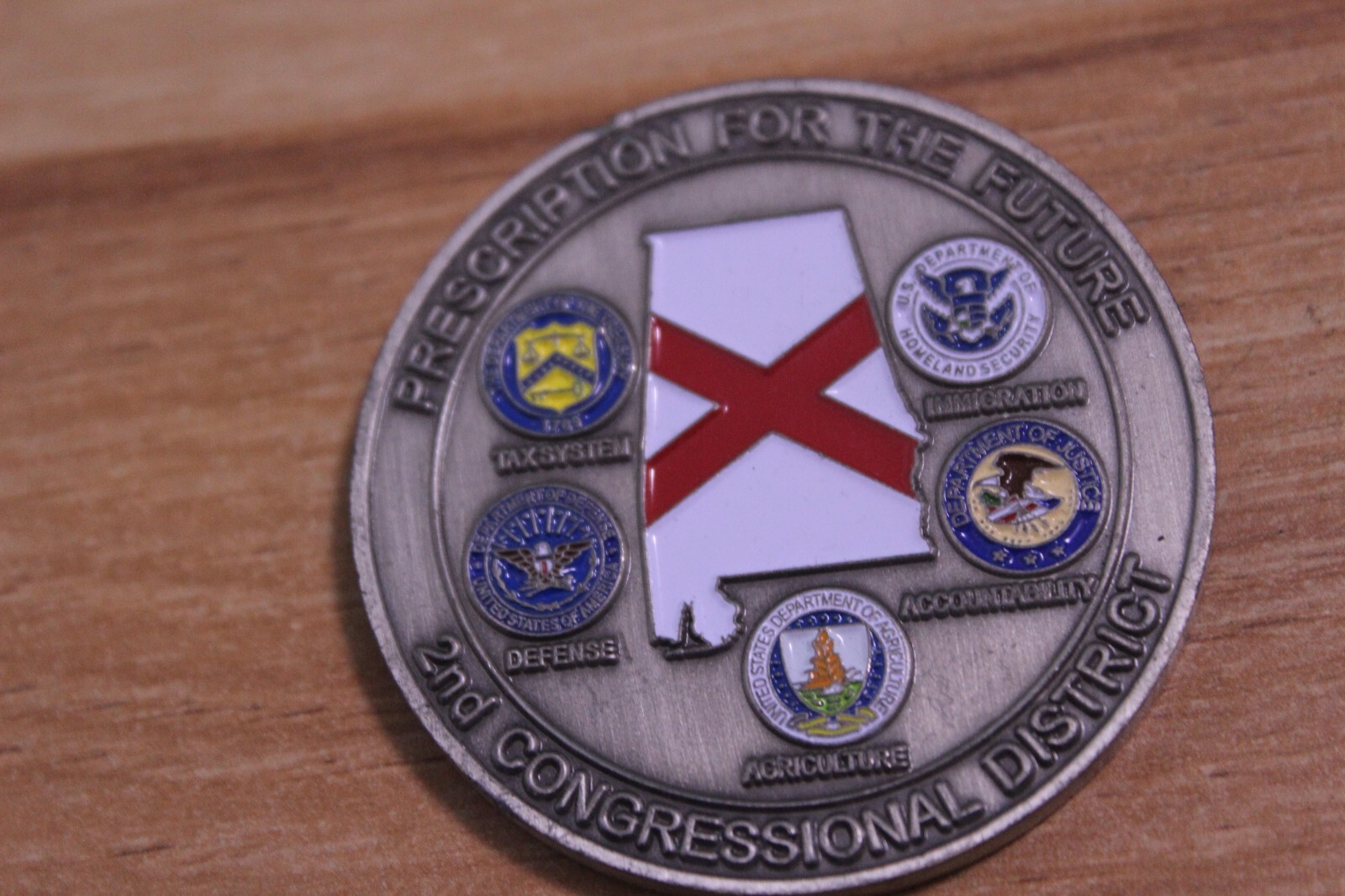 US Tax System 2nd Congressional District Challenge Coin