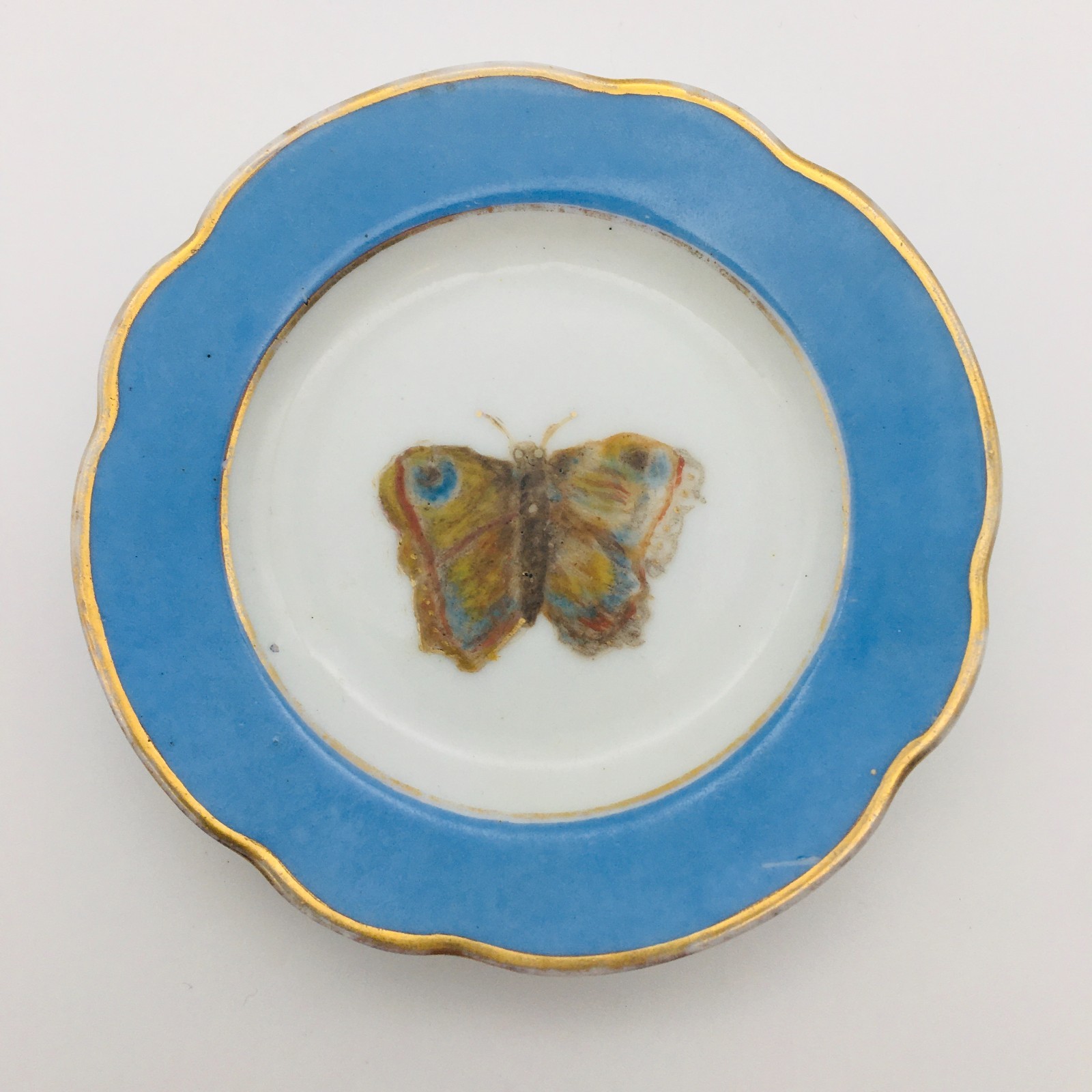 Hotel China Butterfly Haviland China Co. Late 1870's - 1880's Hand Painted