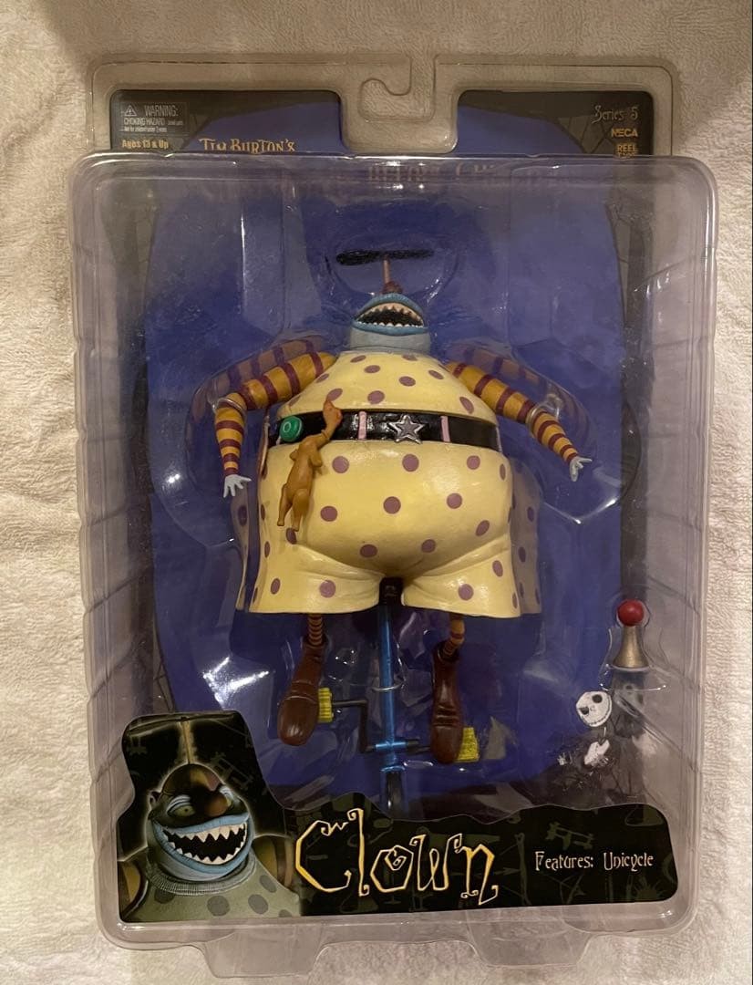 NECA Nightmare Before Christmas The Clown Figure Series 5 Rare Used Good