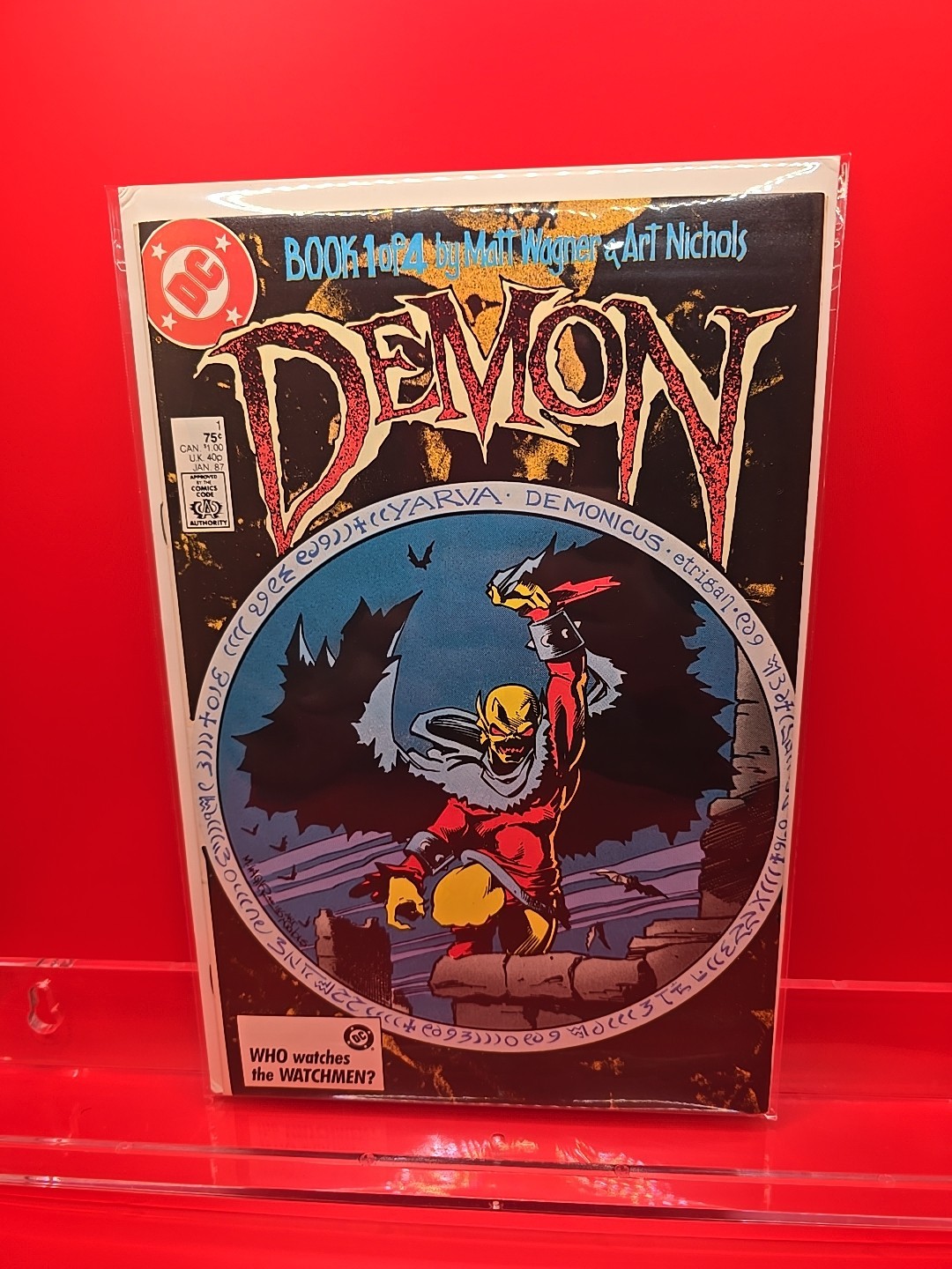 THE DEMON #1 First 1st Appearance of CLUTCHER Matt Wagner 1987 DC Comics 