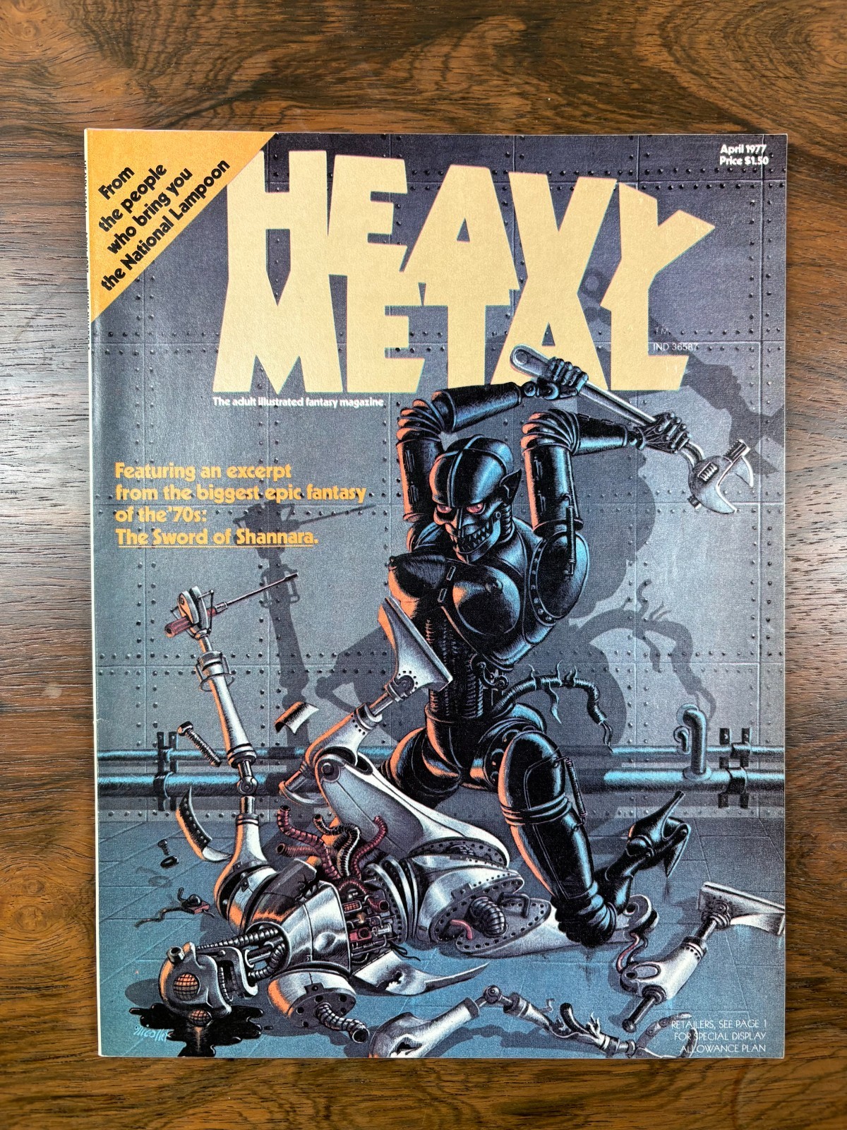 HEAVY METAL MAGAZINE Vol. 1 #1 DEBUT ISSUE April 1977 Adult Comic US Book