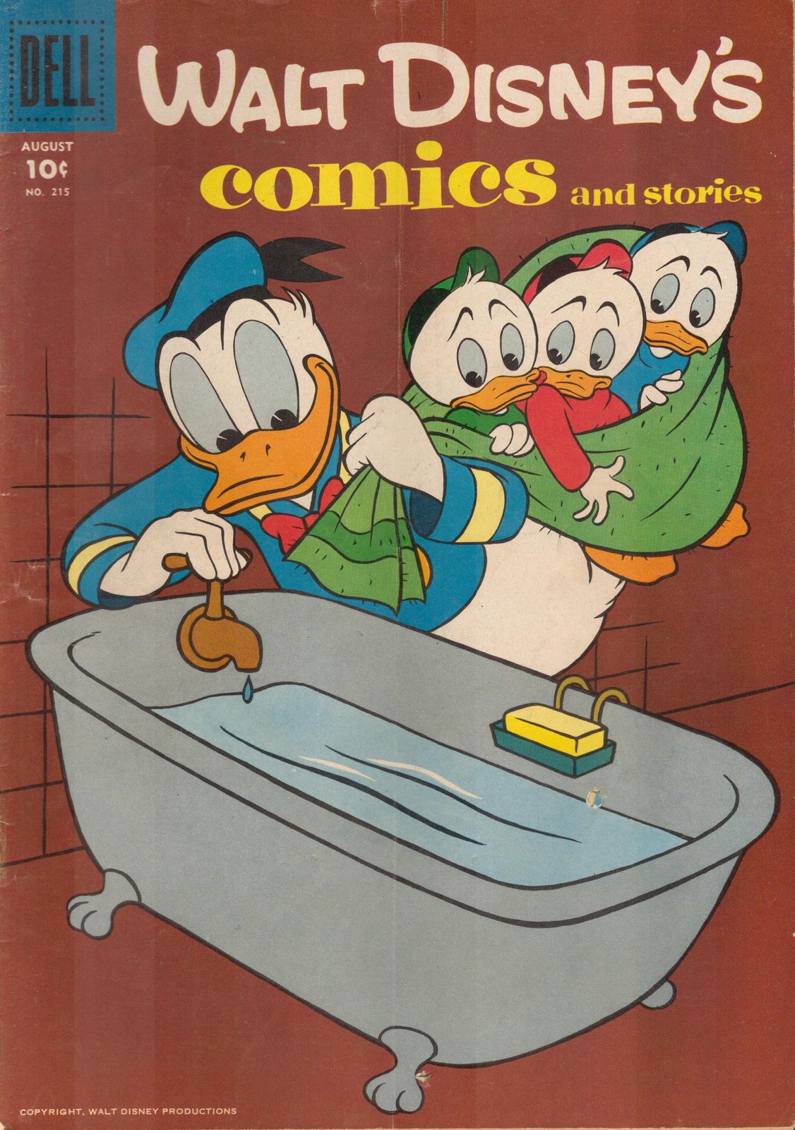 53214: DELL COMICS WALT DISNEY\'S COMICS AND STORIES #215 VG Grade 53214: DELL COMICS WALT DISNEY\'S COMICS AND STORIES #215 VG Grade