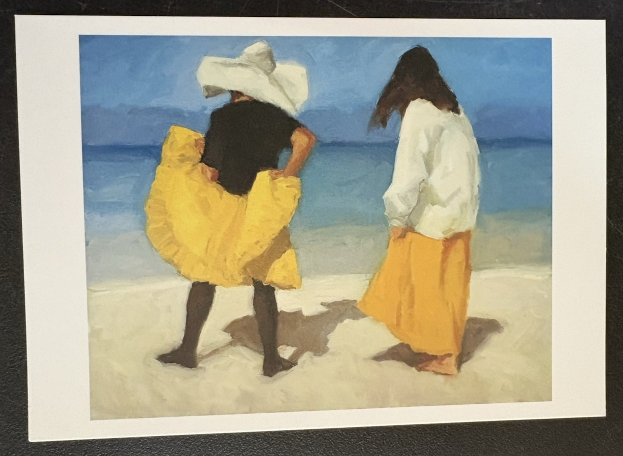 art postcard Richard Segalman painting 2003 Perlow gallery invitation NYC
