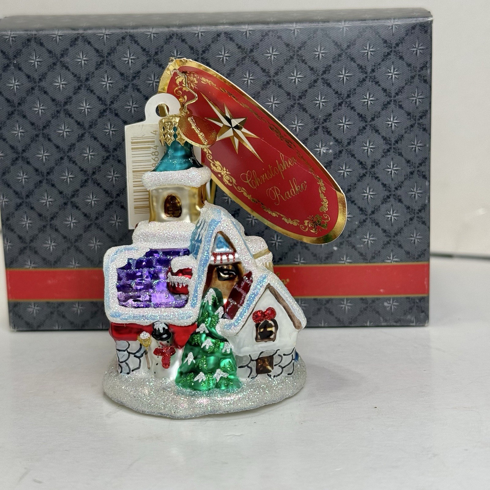 NIB Christopher Radko St. Nicholas Lane Little Gem Christmas Ornament 2009