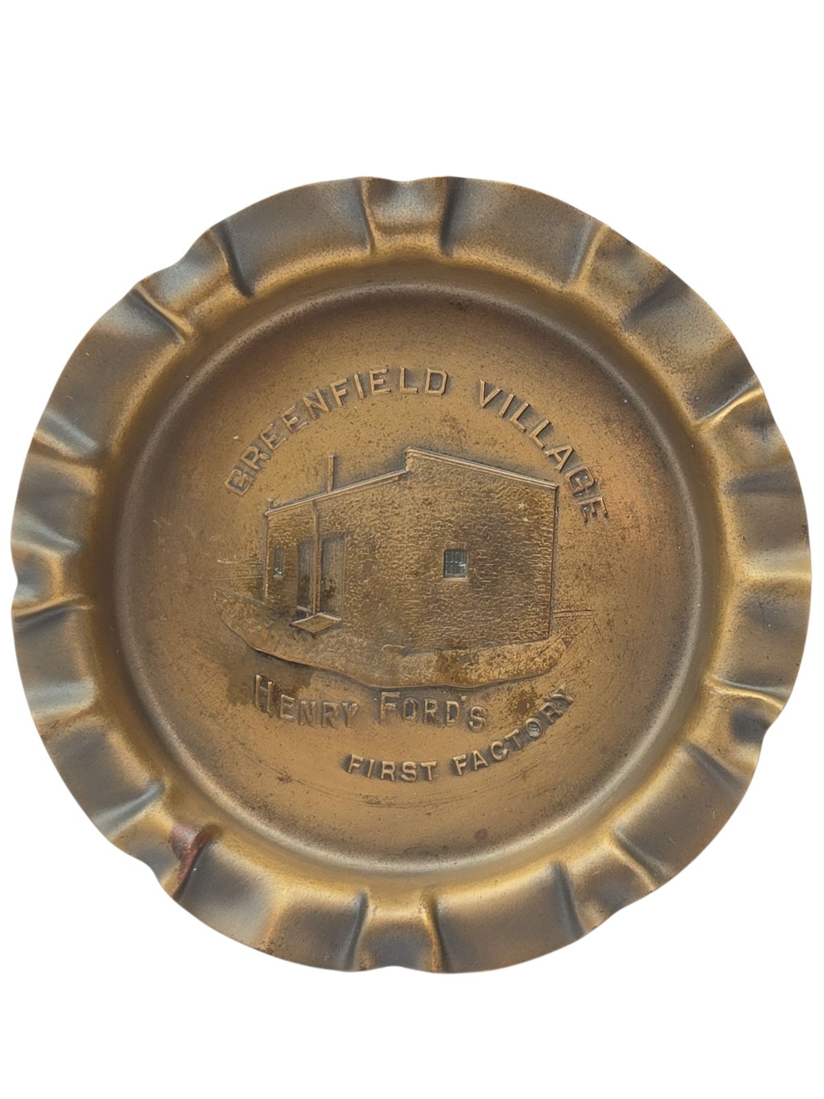 VTG Henry Ford Collectible Greenfield  Commemorative Copper Ashtray