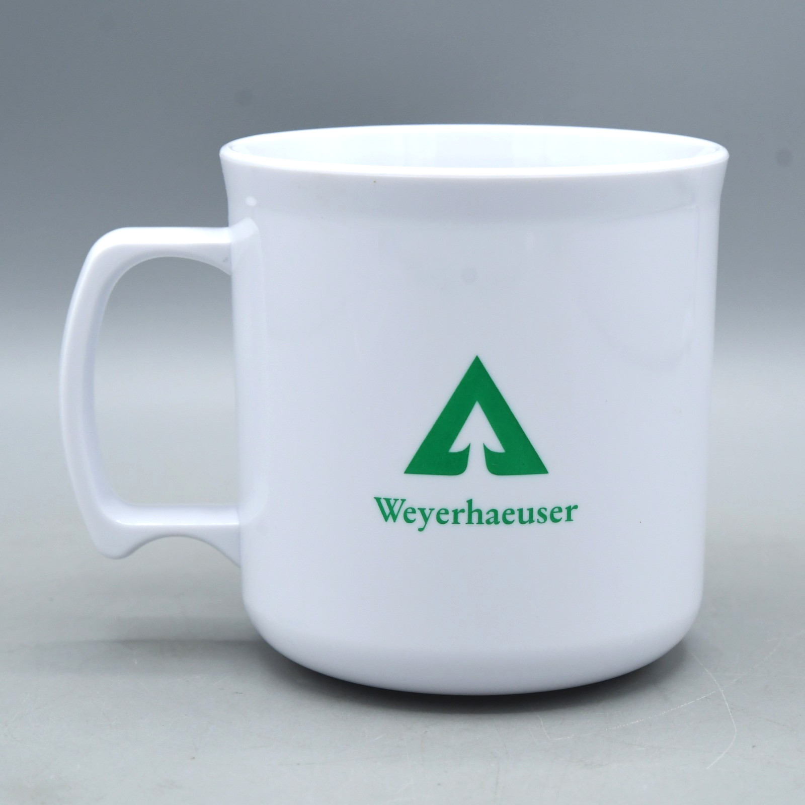 Vintage Weyerhaeuser Mug Cup 90s Promo Vanguard USA Canada Construction Plastic