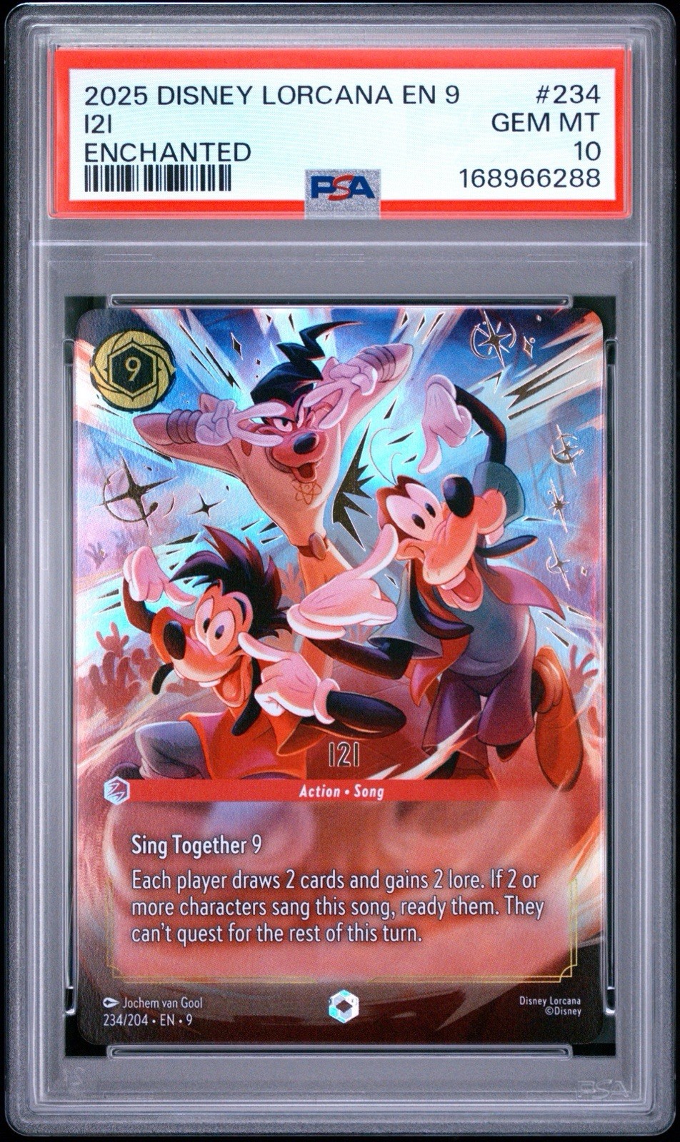 I2i 234 Enchanted Disney Lorcana En 9-Fabled Lorcana PSA 10