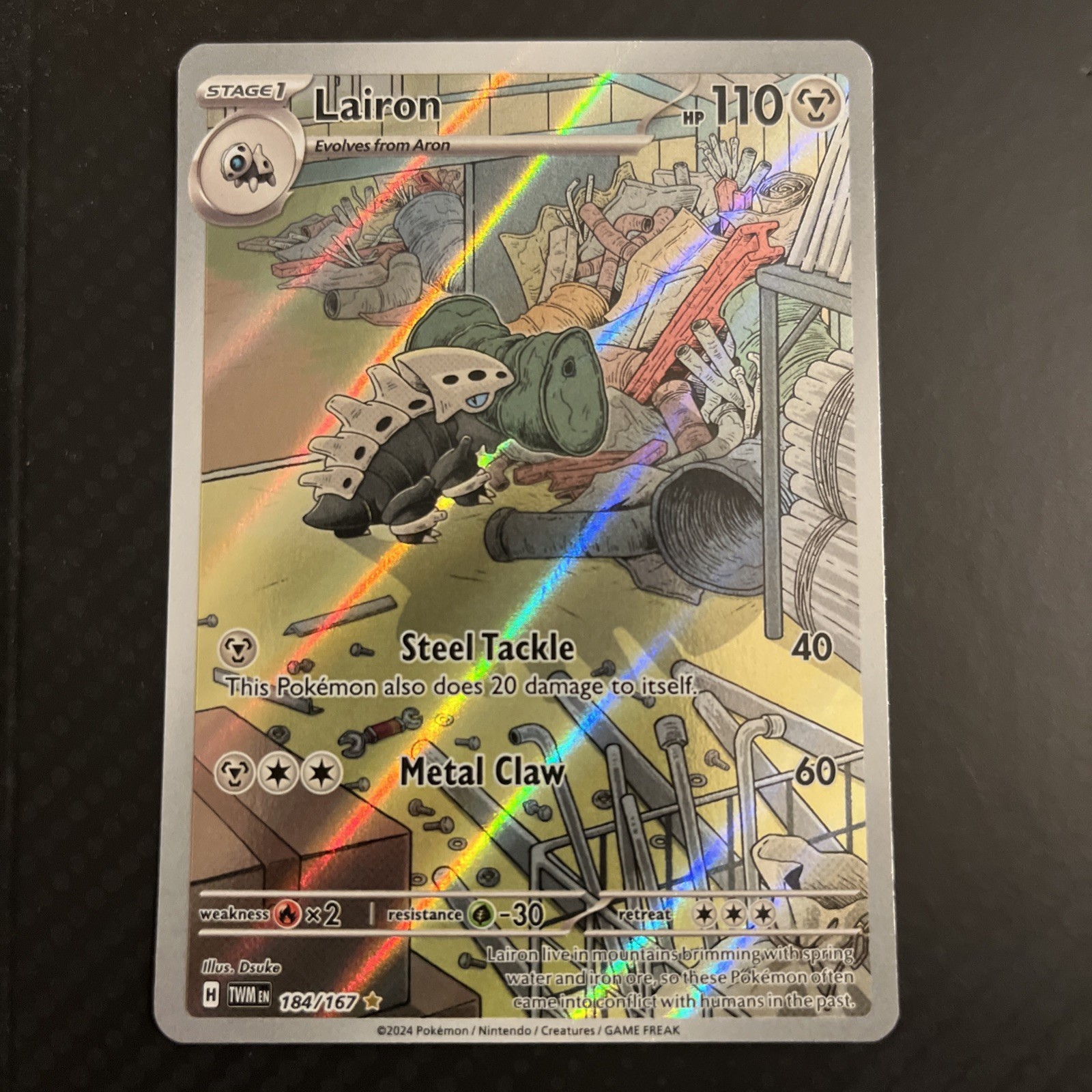 Pokémon TCG Lairon - Twilight Masquerade - 184/167