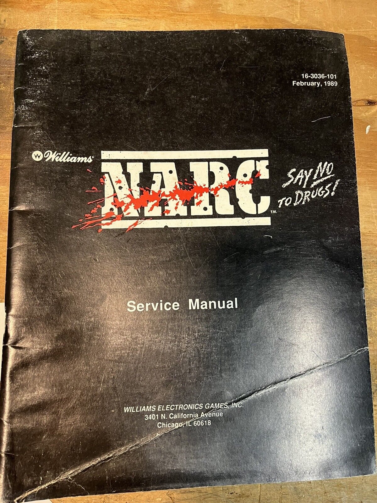 Williams Narc Service Manual
