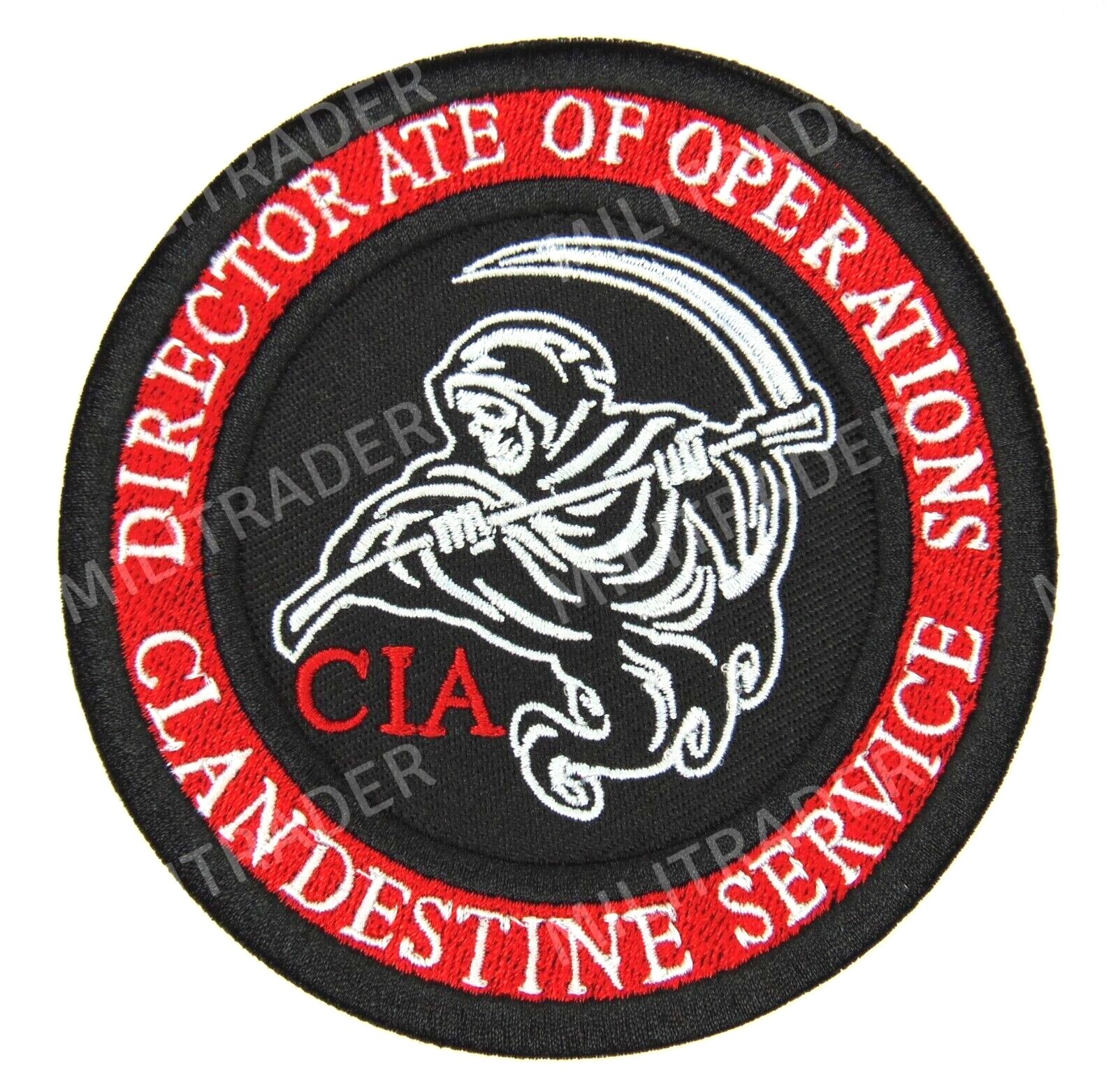 CIA Directorate of Operations Clandestine Service Patch (Reaper) Iron-on