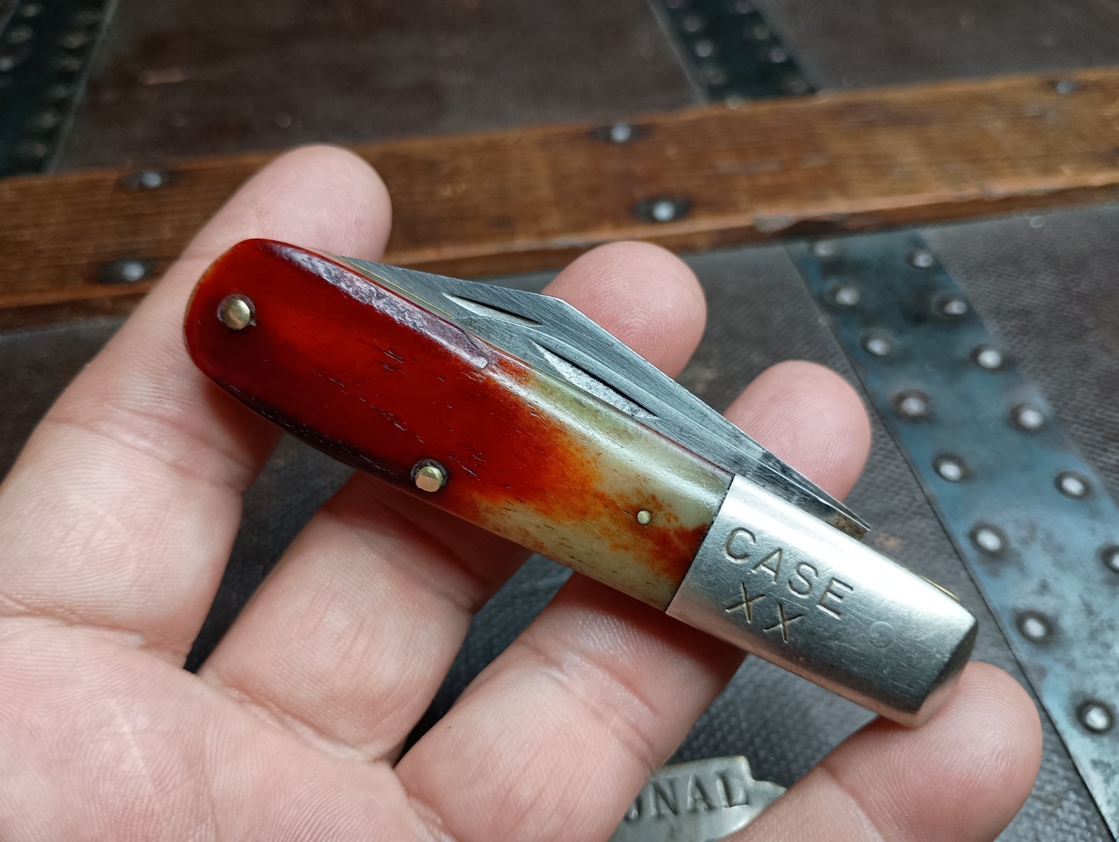 CASE XX 62009 1/2 BARLOW NO DOTS U.S.A. ERA 1964-1969 POCKET KNIFE Worn Sawcut
