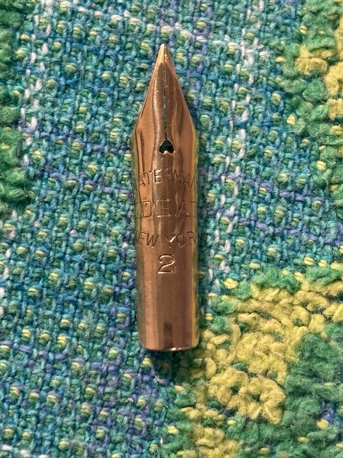 Waterman’s Vintage l4k Gold Fountain Pen Ideal Nib #2 broken tip