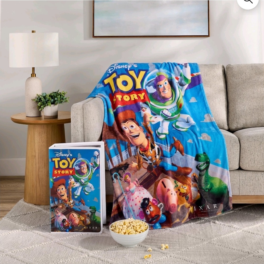 Disney Toy Story Classic VHS Boxed Silk Touch Throw, 50
