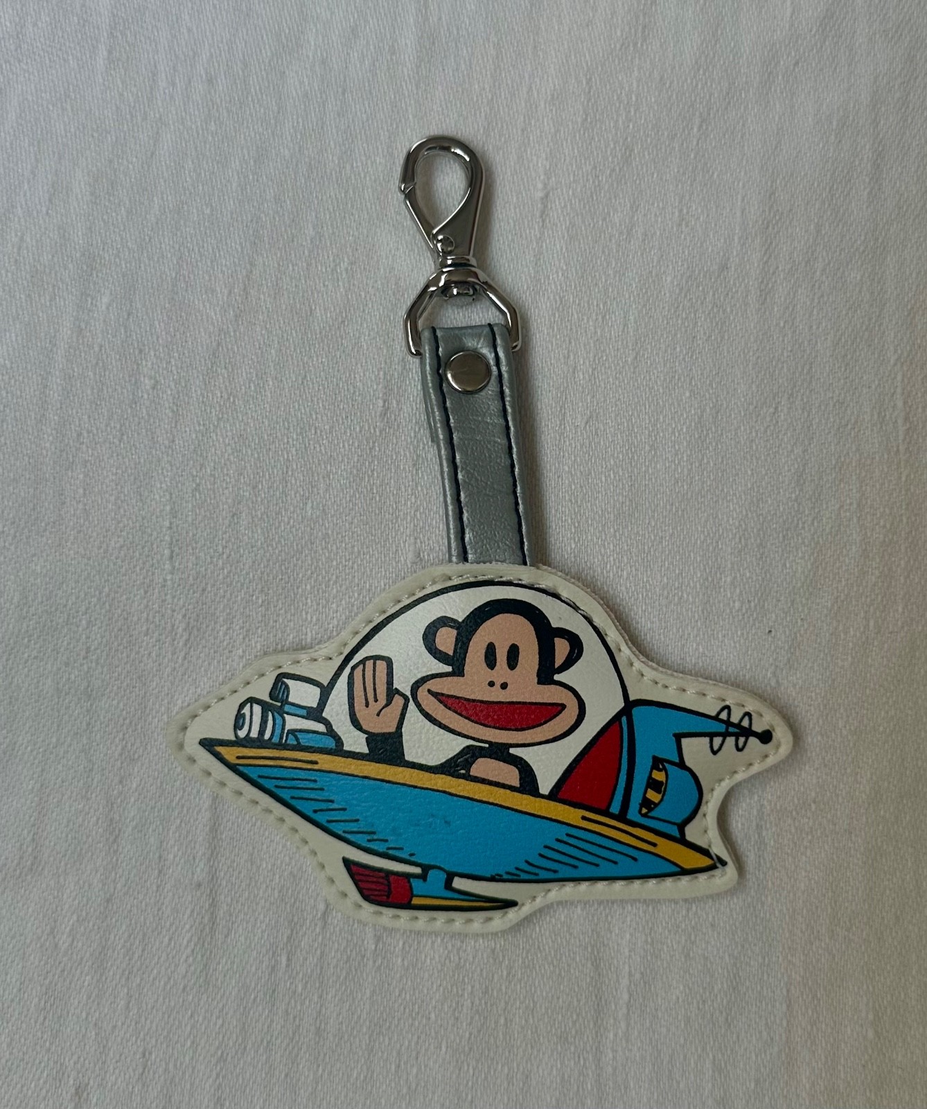 Paul Frank Julius The Monkey Spaceship/Plane Key Chain Bag Clip Charm