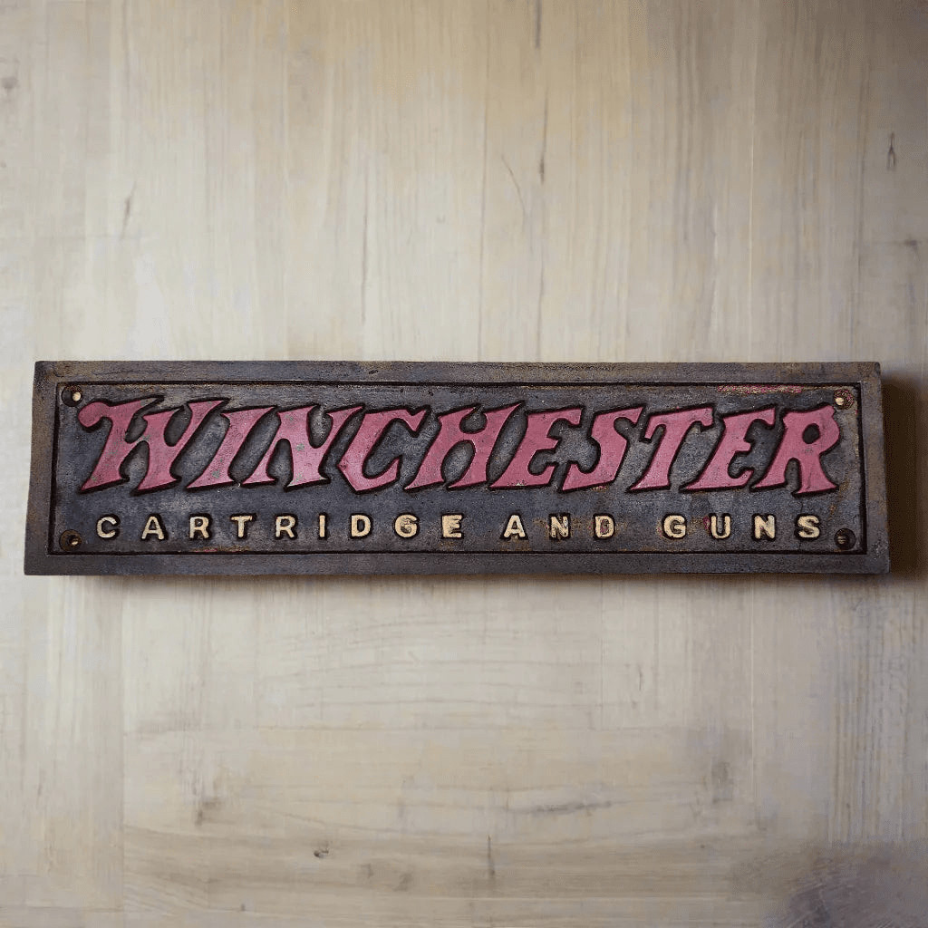 Winchester 1866 Cast Iron Plaque