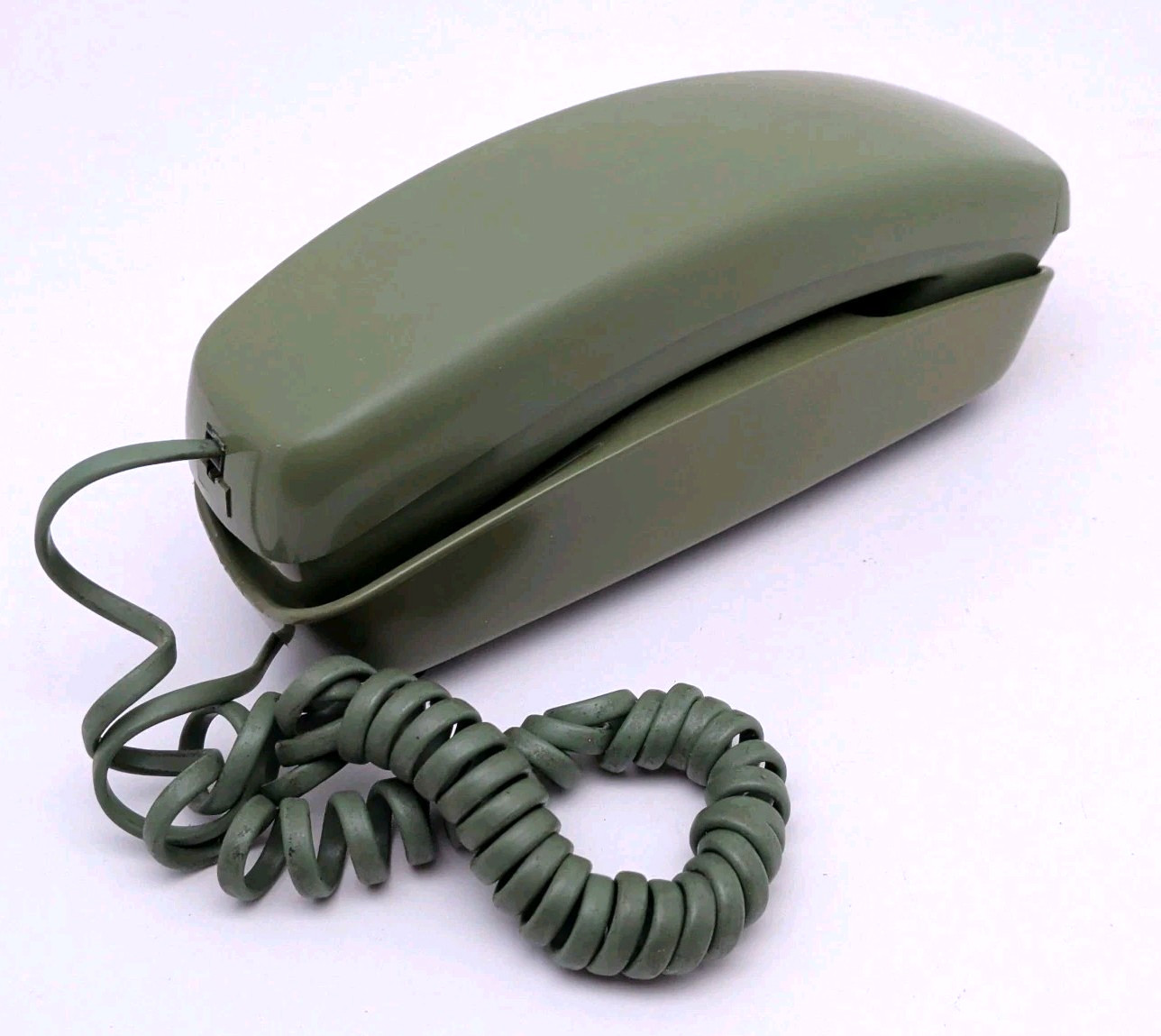 Vintage Western Electric Trimline Touch-Tone Telephone Olive Green