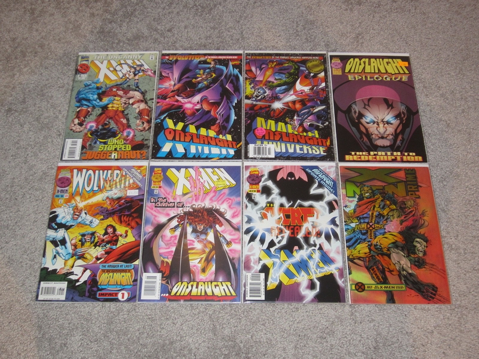 MASSIVE/FULL  LOT OF 100+ X-MEN ONSLAUGHT SAGA (90\'s +) COMICS ALL KEYS ETC VF-