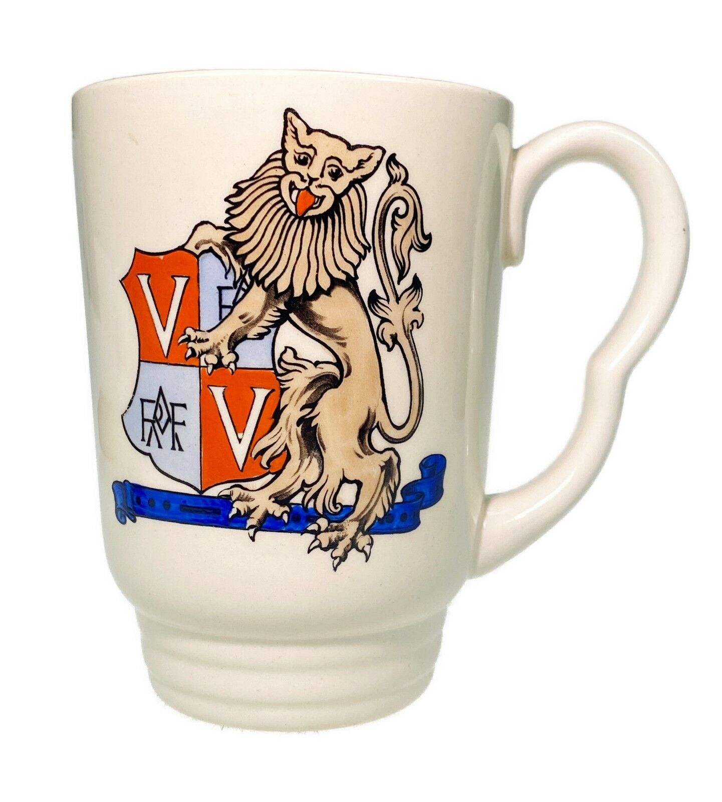 Royal Doulton Royal Air Force Victory Churchill Lion Crest Coat Arms Cup Mug