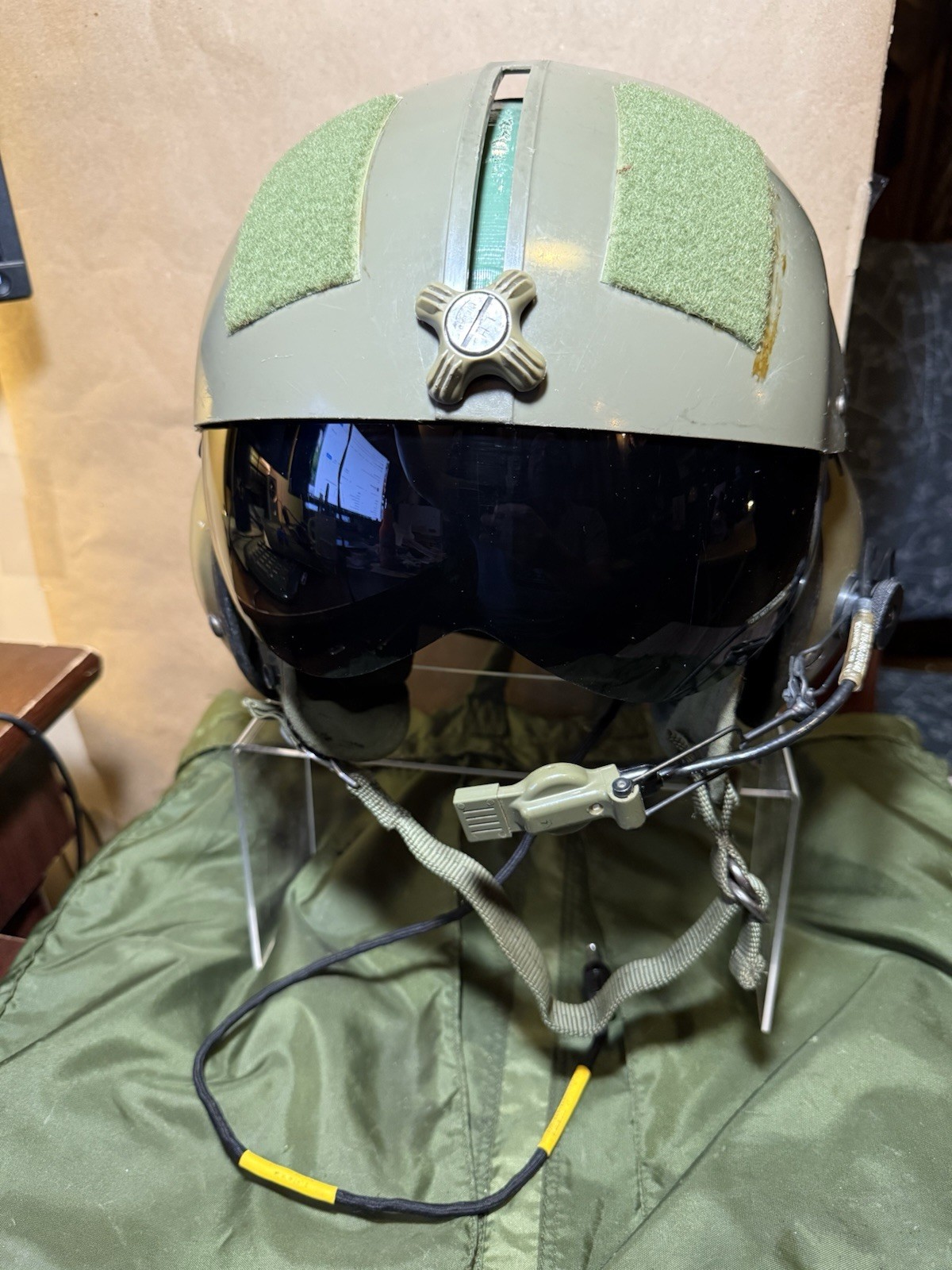 Vietnam Era Gentex SPH-4 Flyers Helmet w/visor USGI 60’s-Early 00’s, Mil Specs