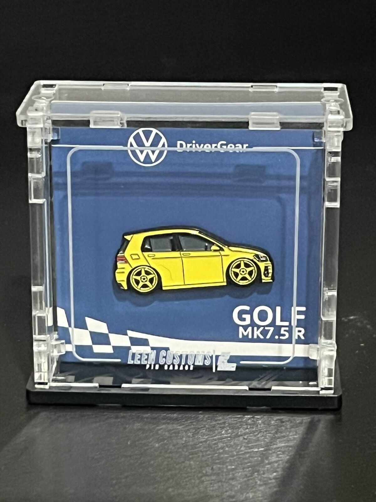 Leen Customs: Volkswagen Golf MK7.5 R Limited Edition Enamel Pin #XX/500