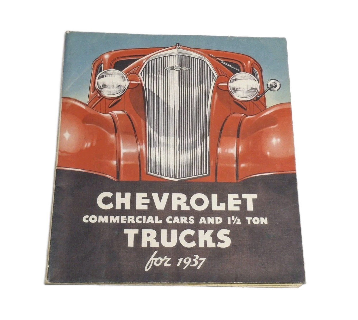 Chevrolet Commercial Cars & 1 1/2 Ton Trucks For 1937 Foldout Spec Adv Booklet