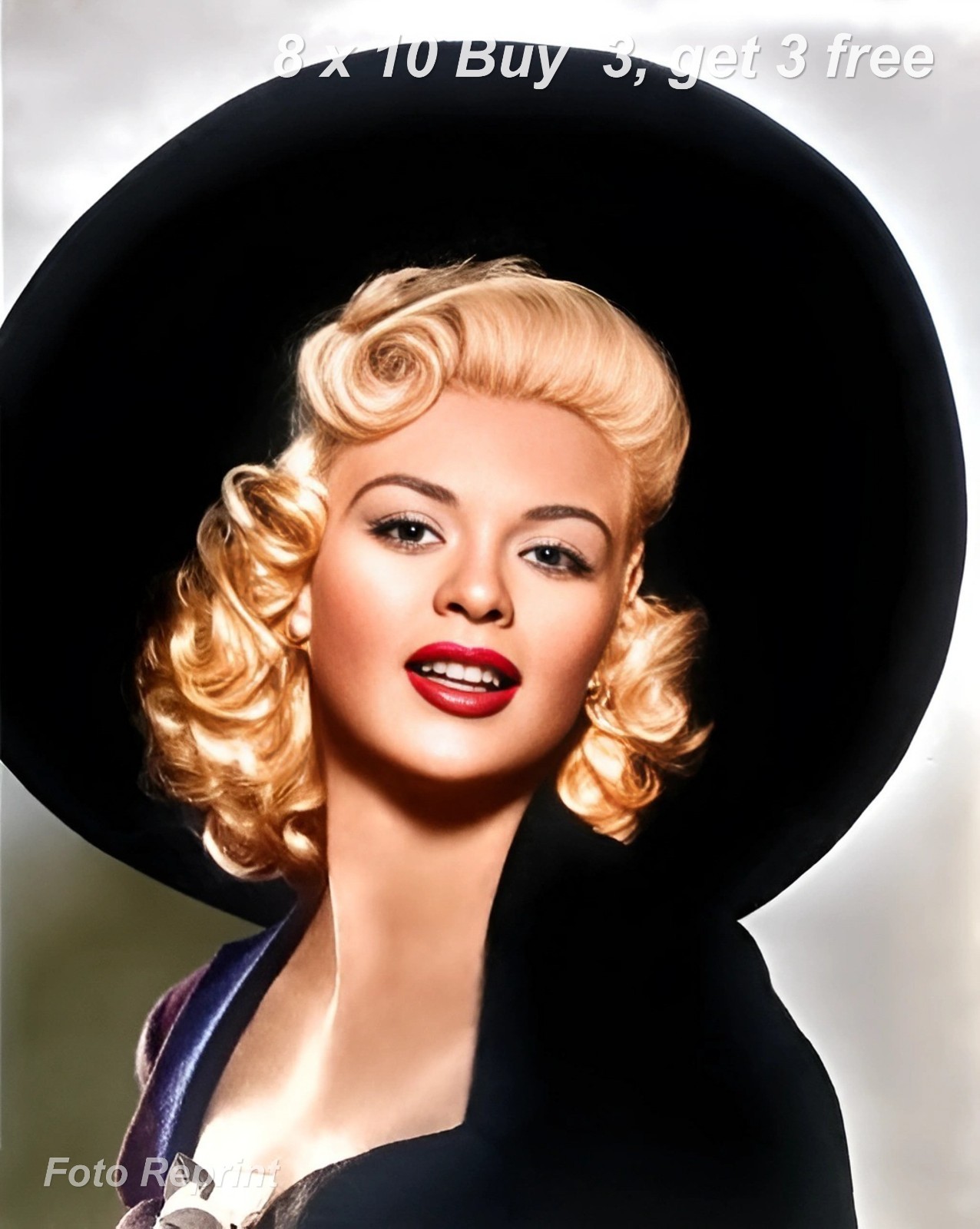 JAYNE MANSFIELD 8x10 Photo Hollywood Glamour Photography 1950s Blonde Actress