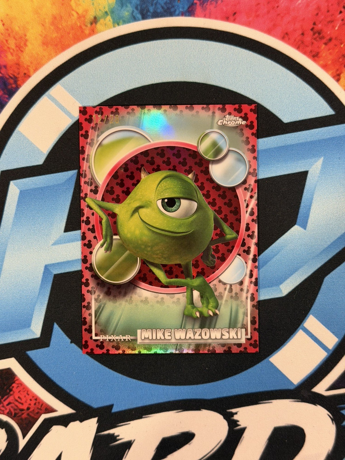 Topps 2026 Disney Pixar Topps Chrome Mike Wazowski #28 /28 Card Topps 2026 Disney Pixar Topps Chrome Mike Wazowski #28 /28 Card