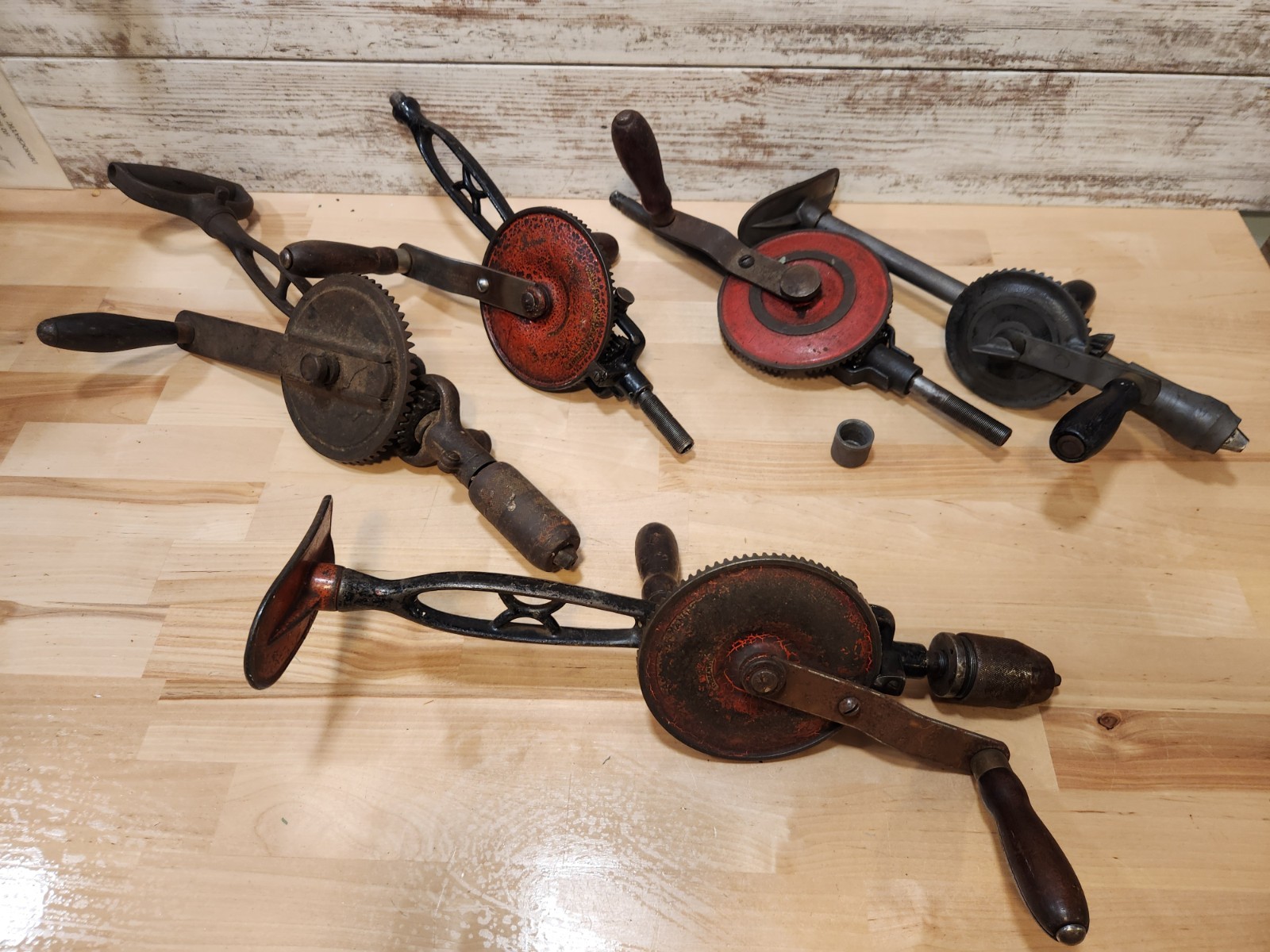 Antique Shoulder/Breast Drills  PARTS LOT/Goodell Pratt, Fuller, And Unknown 