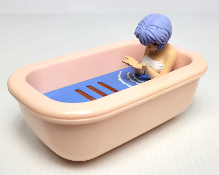 Evangelion Rei Ayanami Soap Dish Figure SEGA JAPAN 2003 Bath Tub