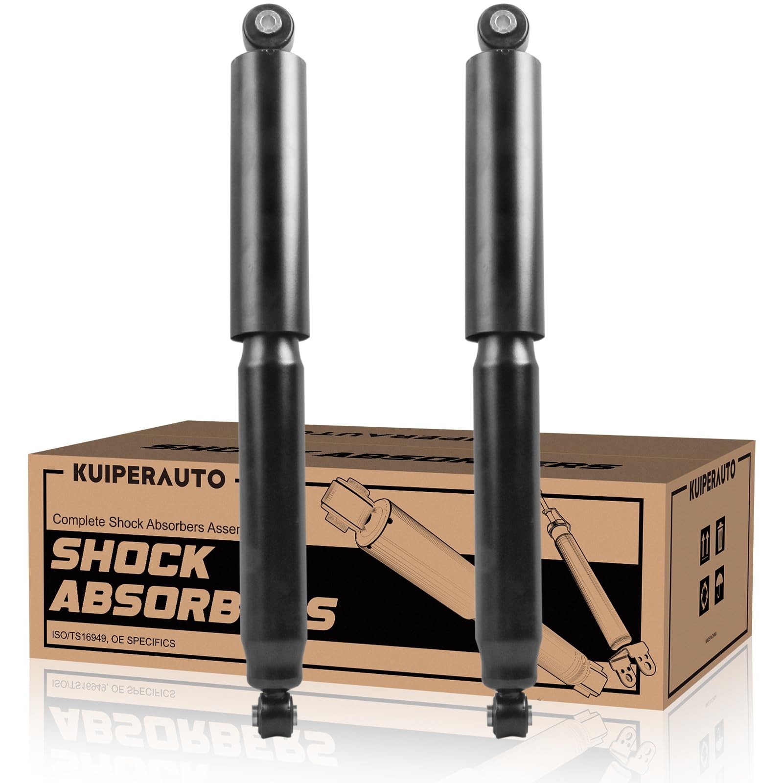 KUIPERAUTO Rear Complete Shock Absorbers Struts Assembly Set 344342 for
