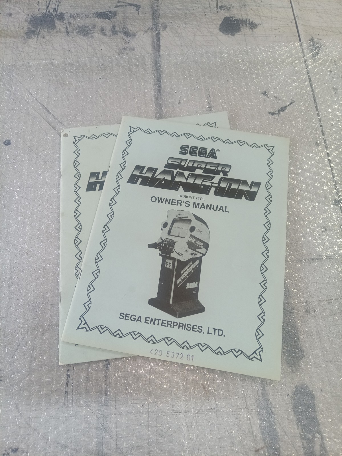 sega super hang on arcade manual #111